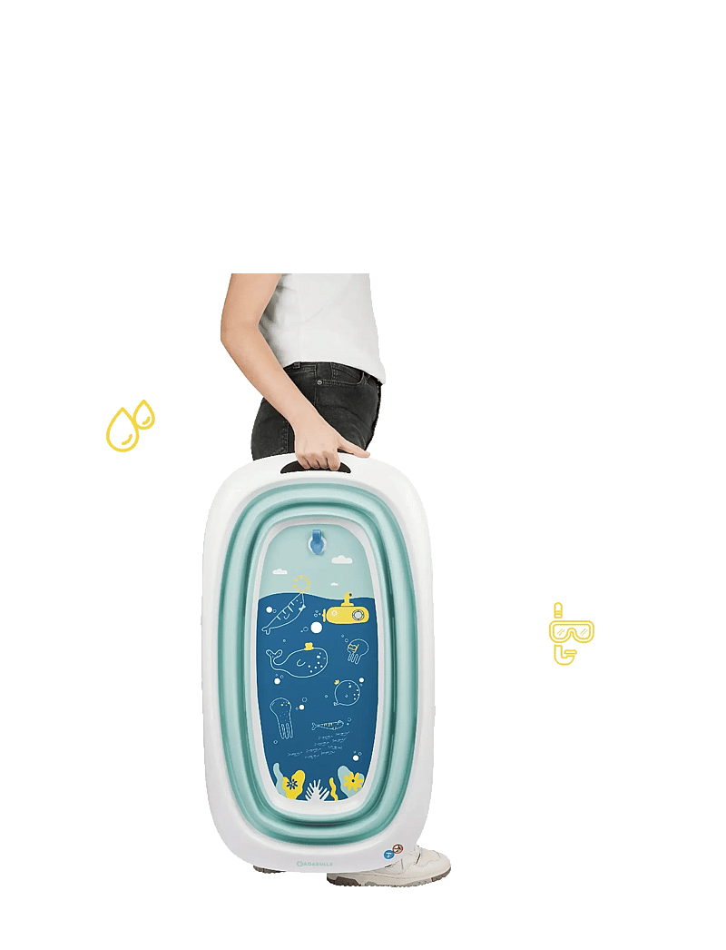 Badabulle - FOLDABLE BATHTUB - badekar og tilbehør - blue - 2