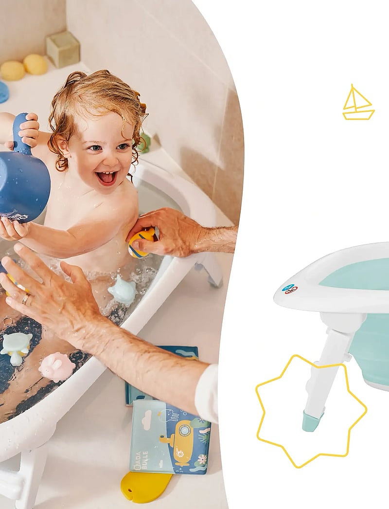 Badabulle - FOLDABLE BATHTUB - badekar og tilbehør - blue - 4