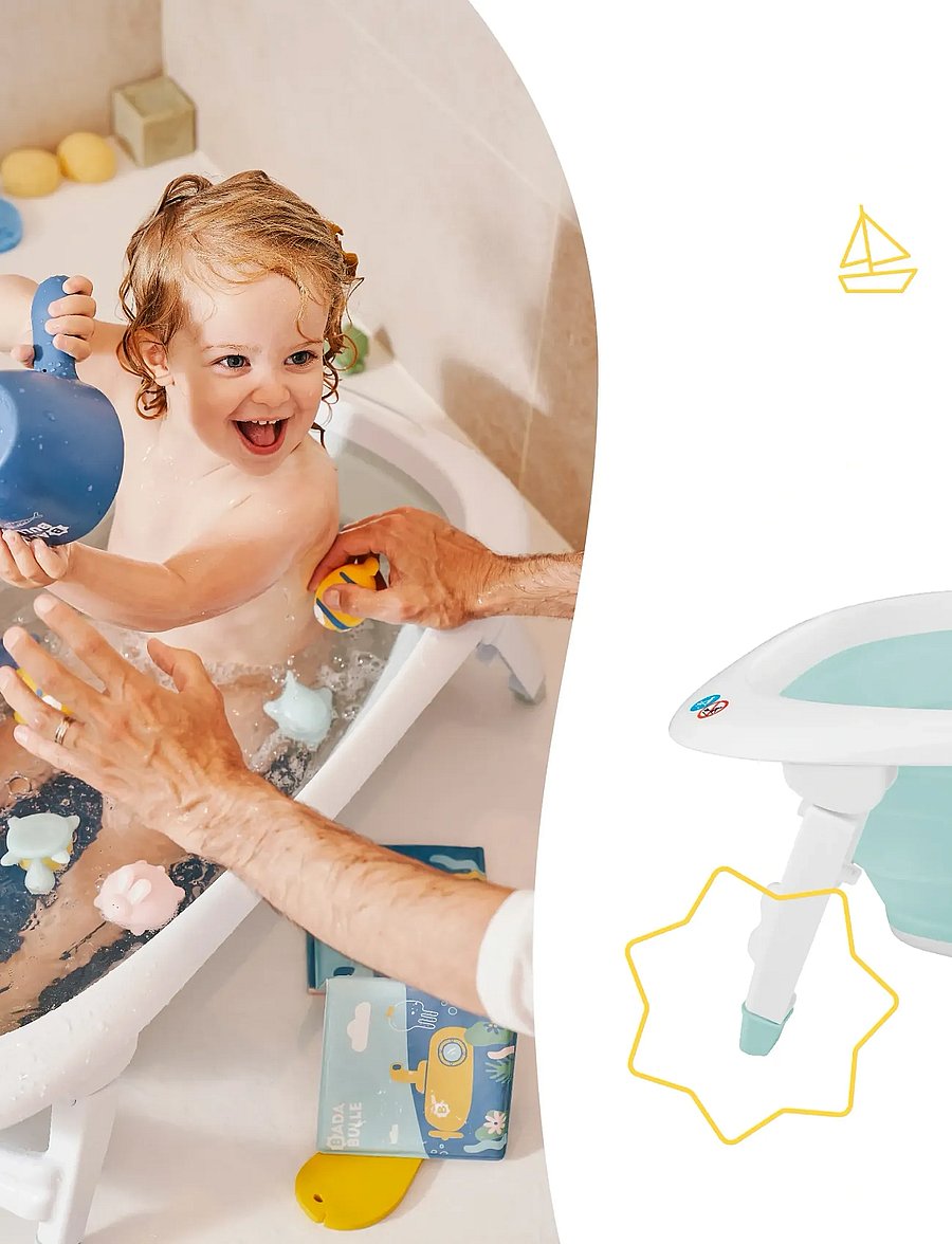 Badabulle - FOLDABLE BATHTUB - kylpyammeet & tarvikkeet - blue - 4