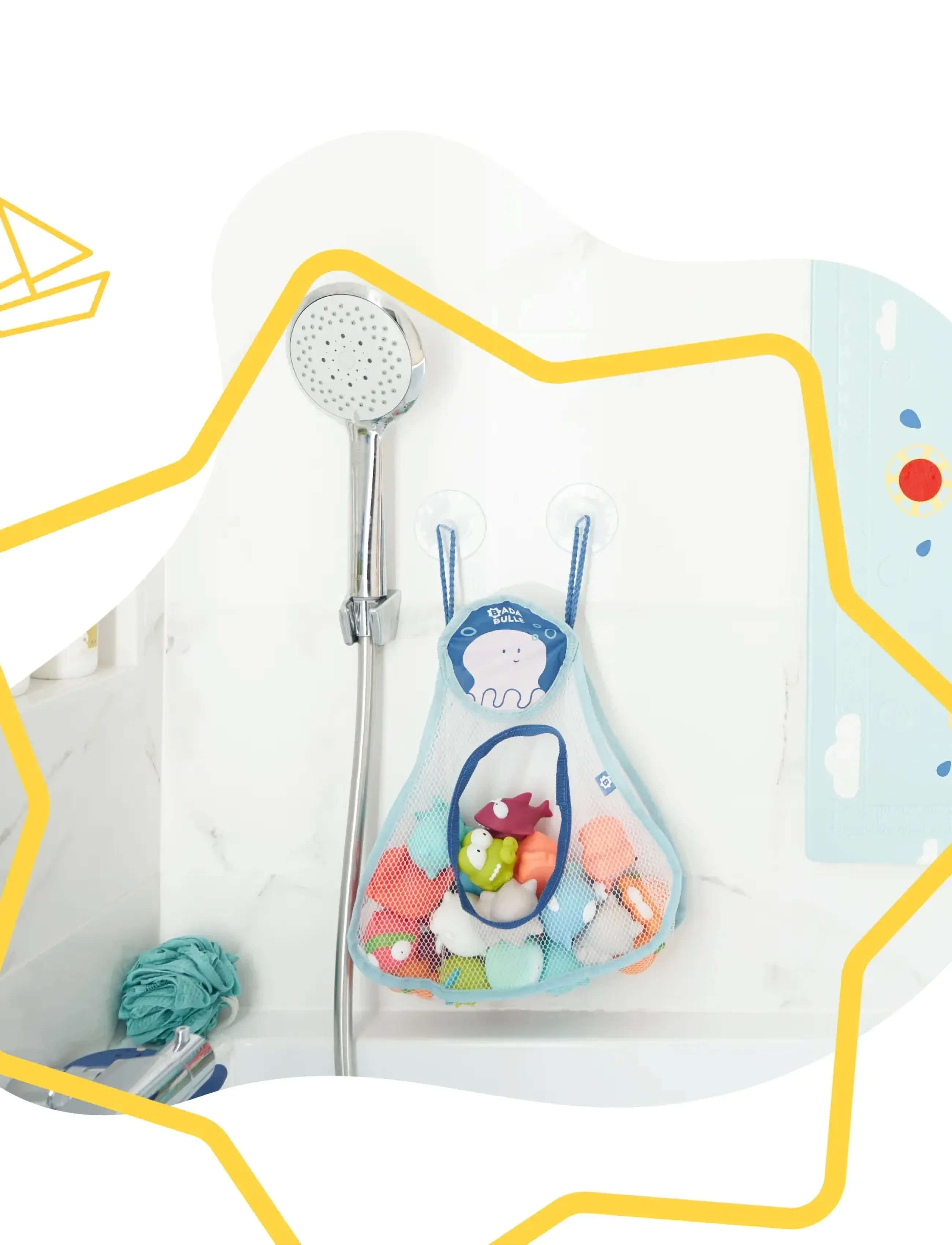 Badabulle Bath Spielzeug Net, One Size, Bathroom, Blau - Bathtubs & Accessories, Kinder