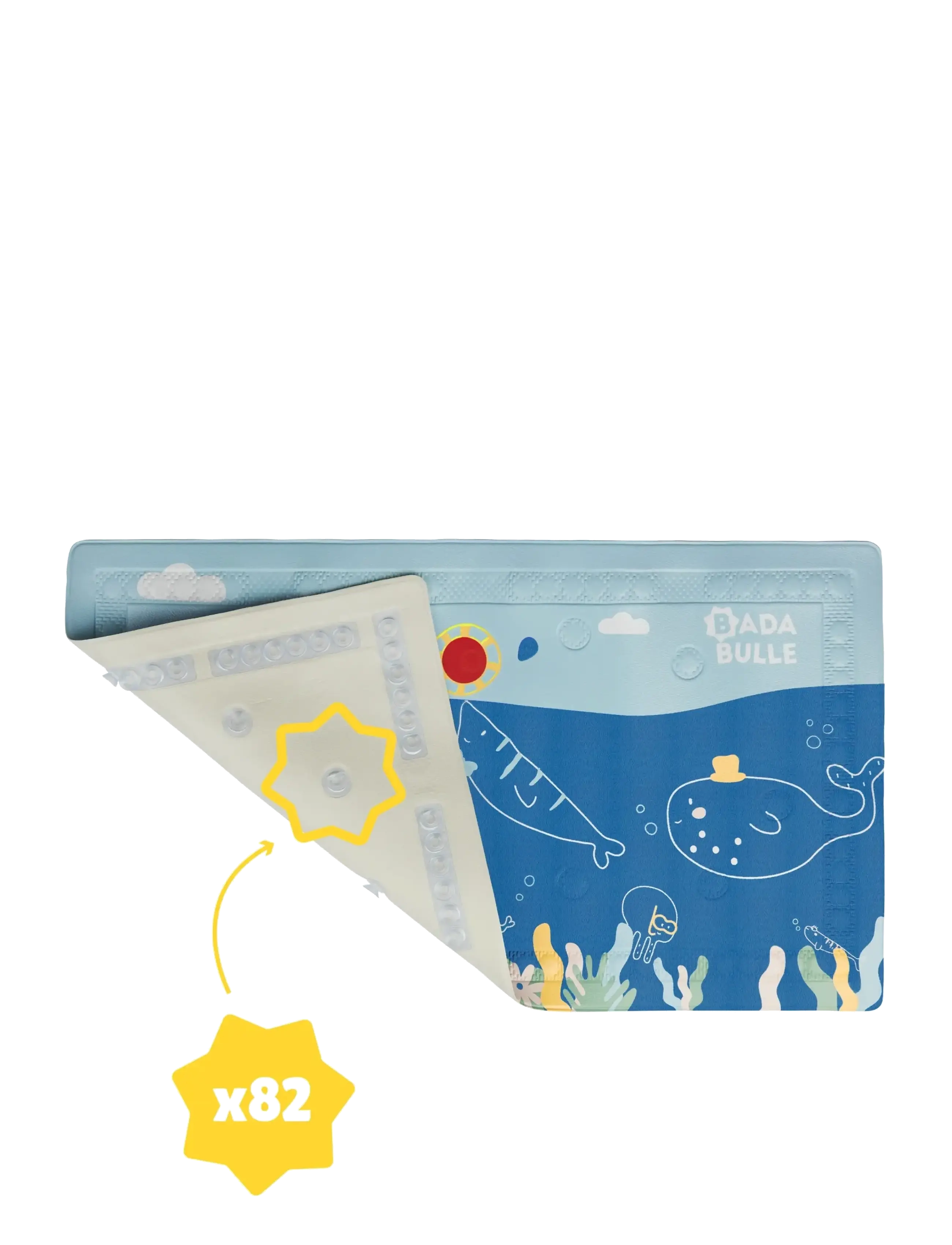 Badabulle - XXL BATH MAT - vannitoamatid - blue - 2