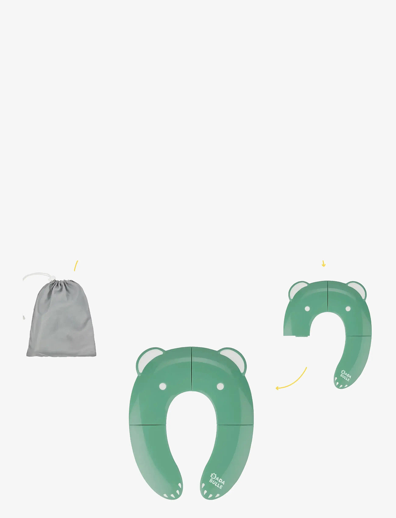 Badabulle - FOLDING TOILET SEAT REDUCER - potid - green - 2