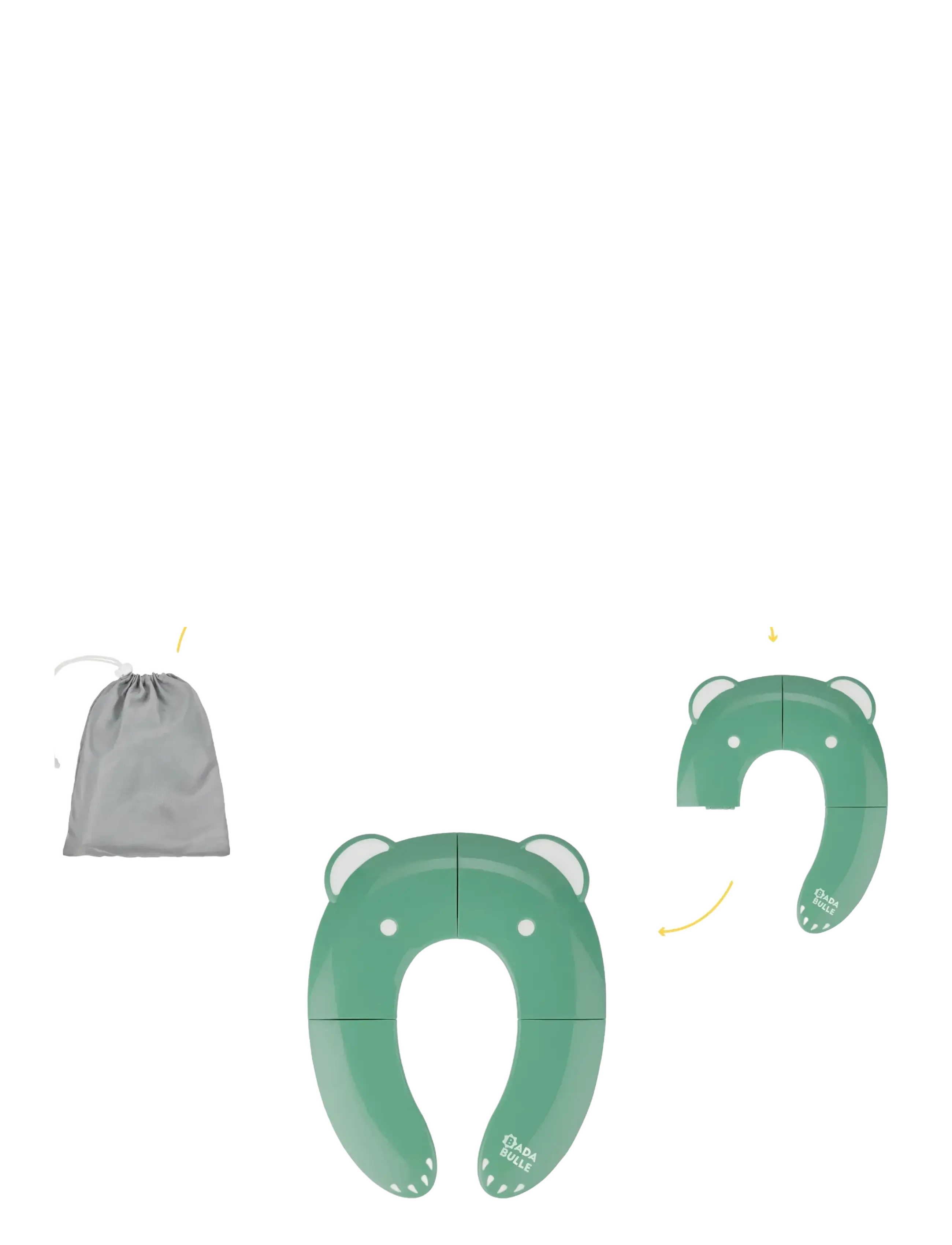 Badabulle - FOLDING TOILET SEAT REDUCER - green - 2