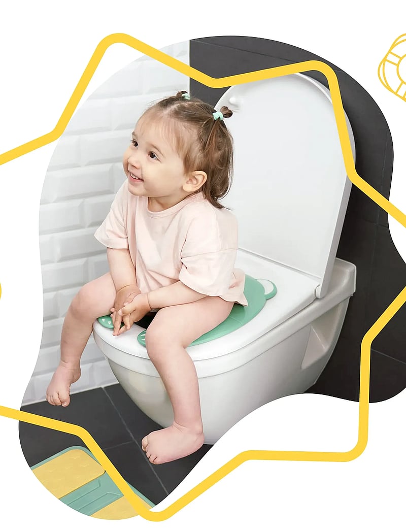 Badabulle - FOLDING TOILET SEAT REDUCER - potid - green - 0