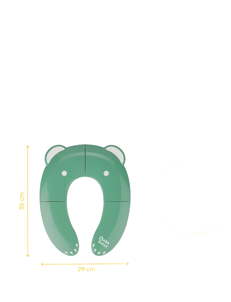 Badabulle - FOLDING TOILET SEAT REDUCER - potid - green - 4