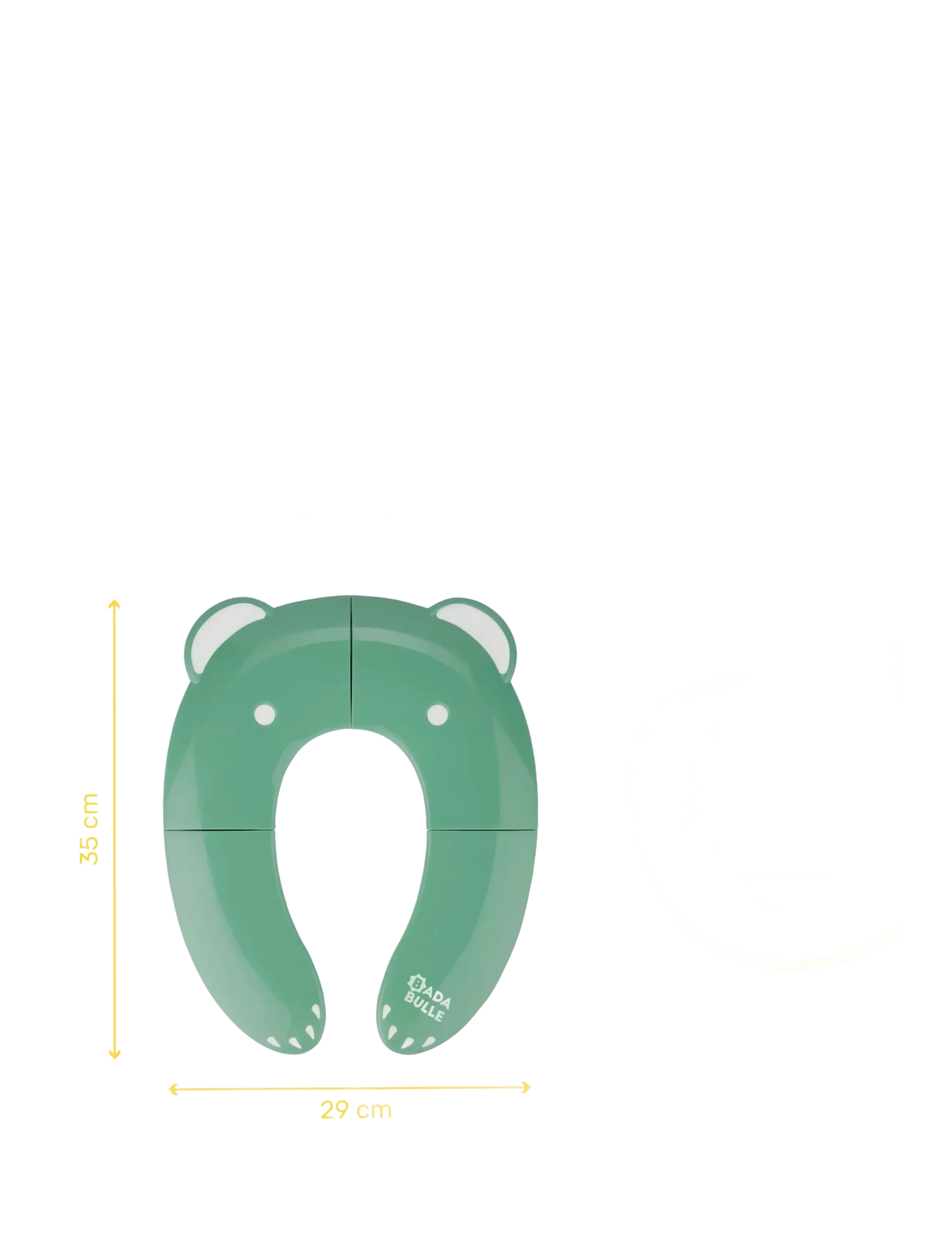 Badabulle - FOLDING TOILET SEAT REDUCER - green - 4