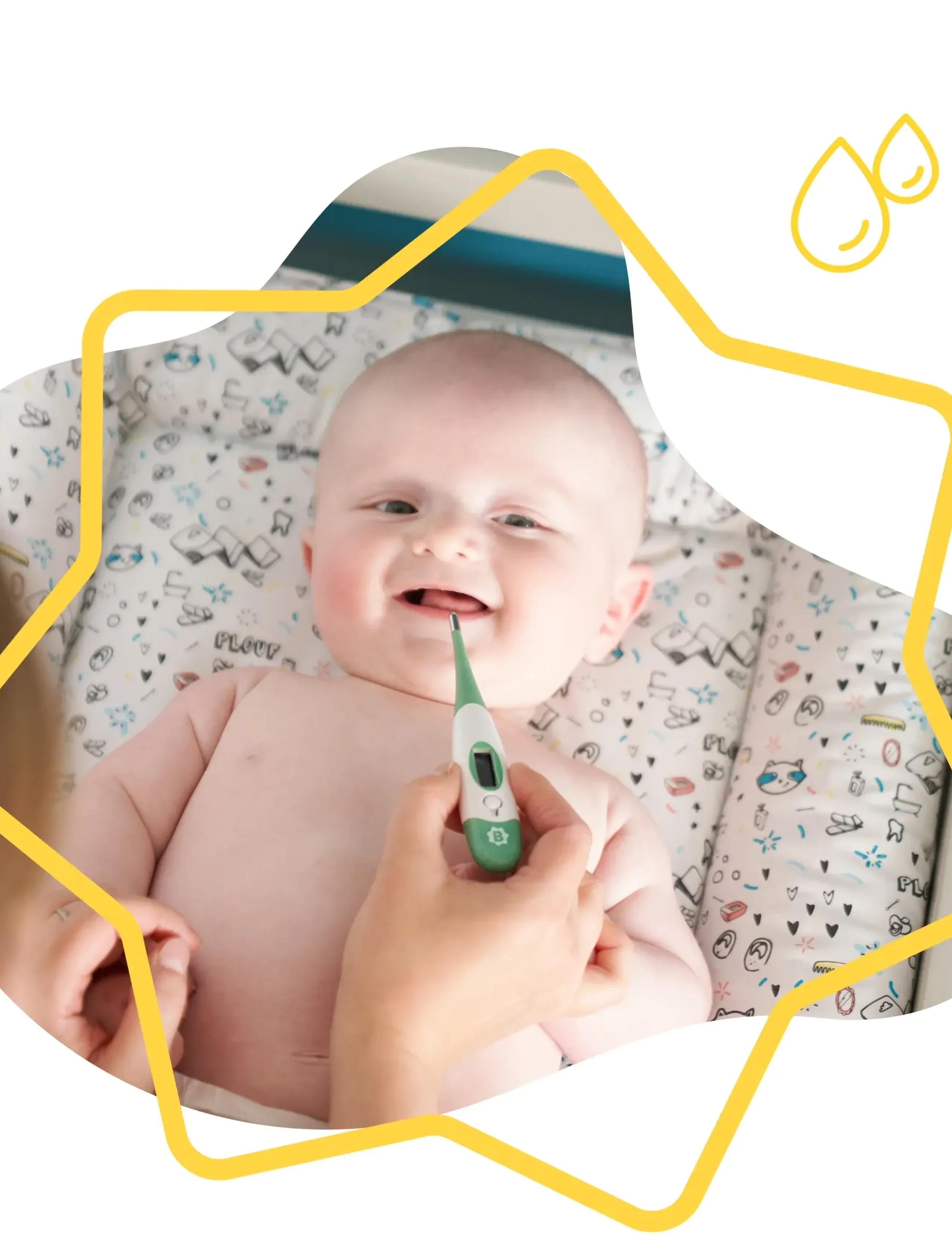 Badabulle - THERMOMETER - termometri - sage green - 5