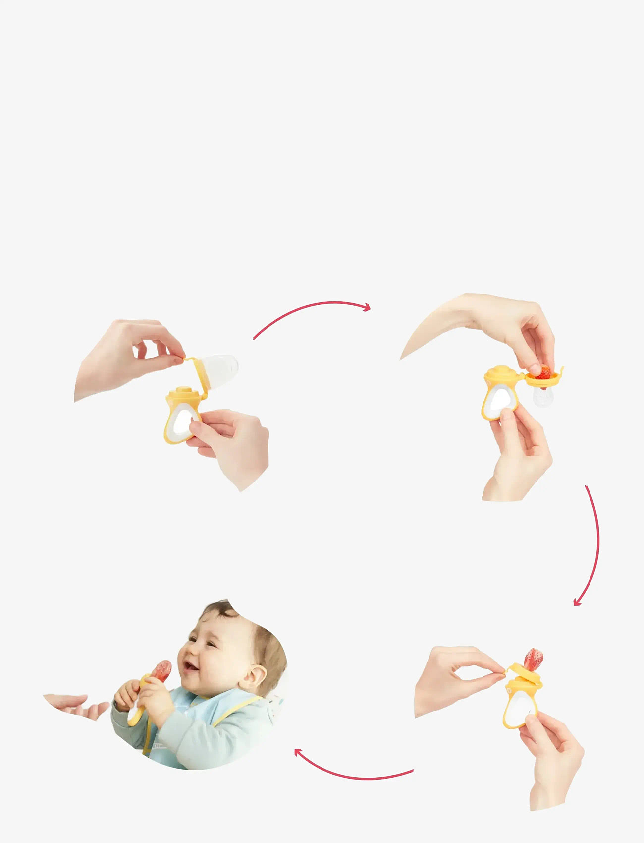 Badabulle - FEEDER - beebitoidu anumad - yellow - 3