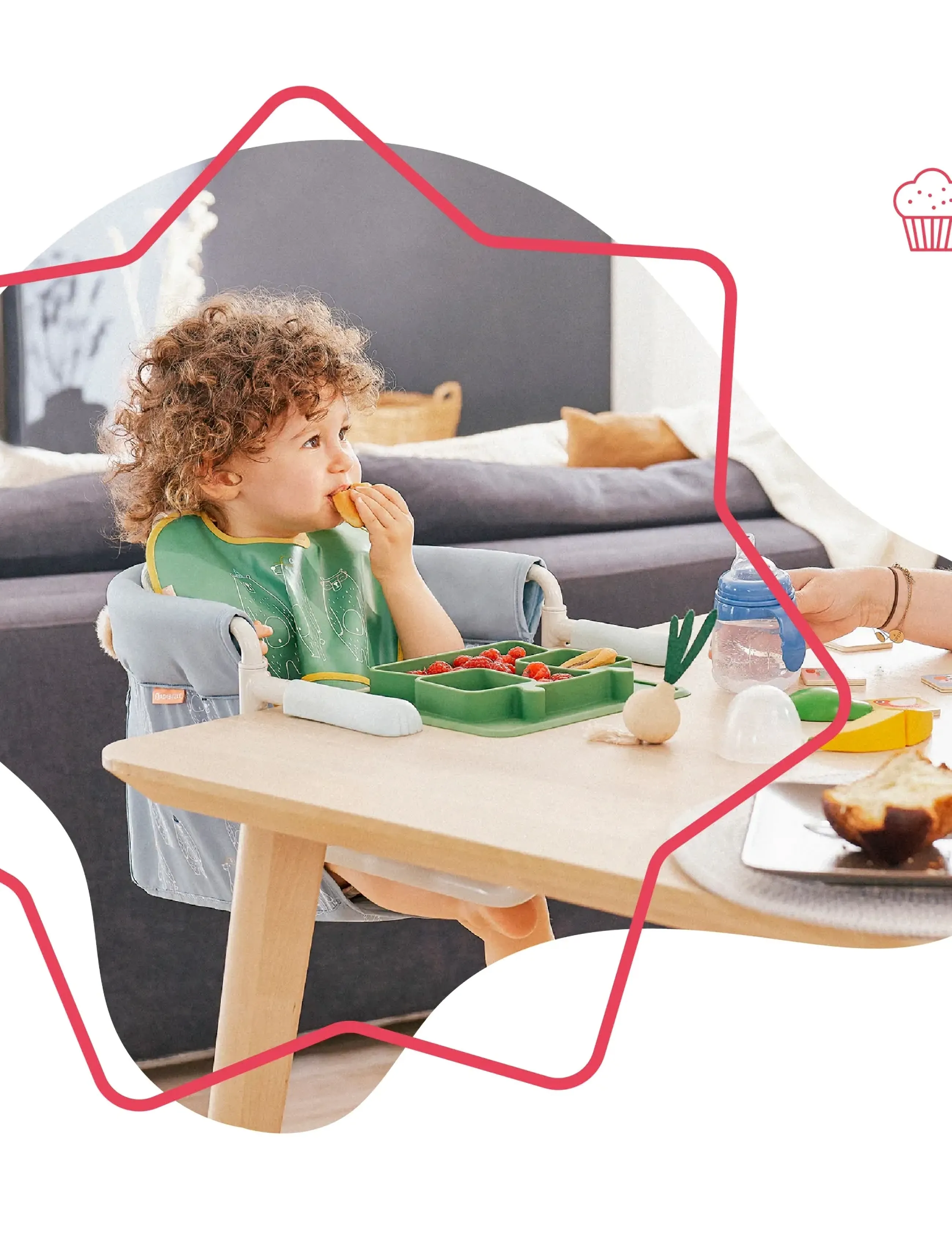 Badabulle Table Seat, One Size, Baby & Mutterschaft, Blau - Chairs Accessories, Kinder