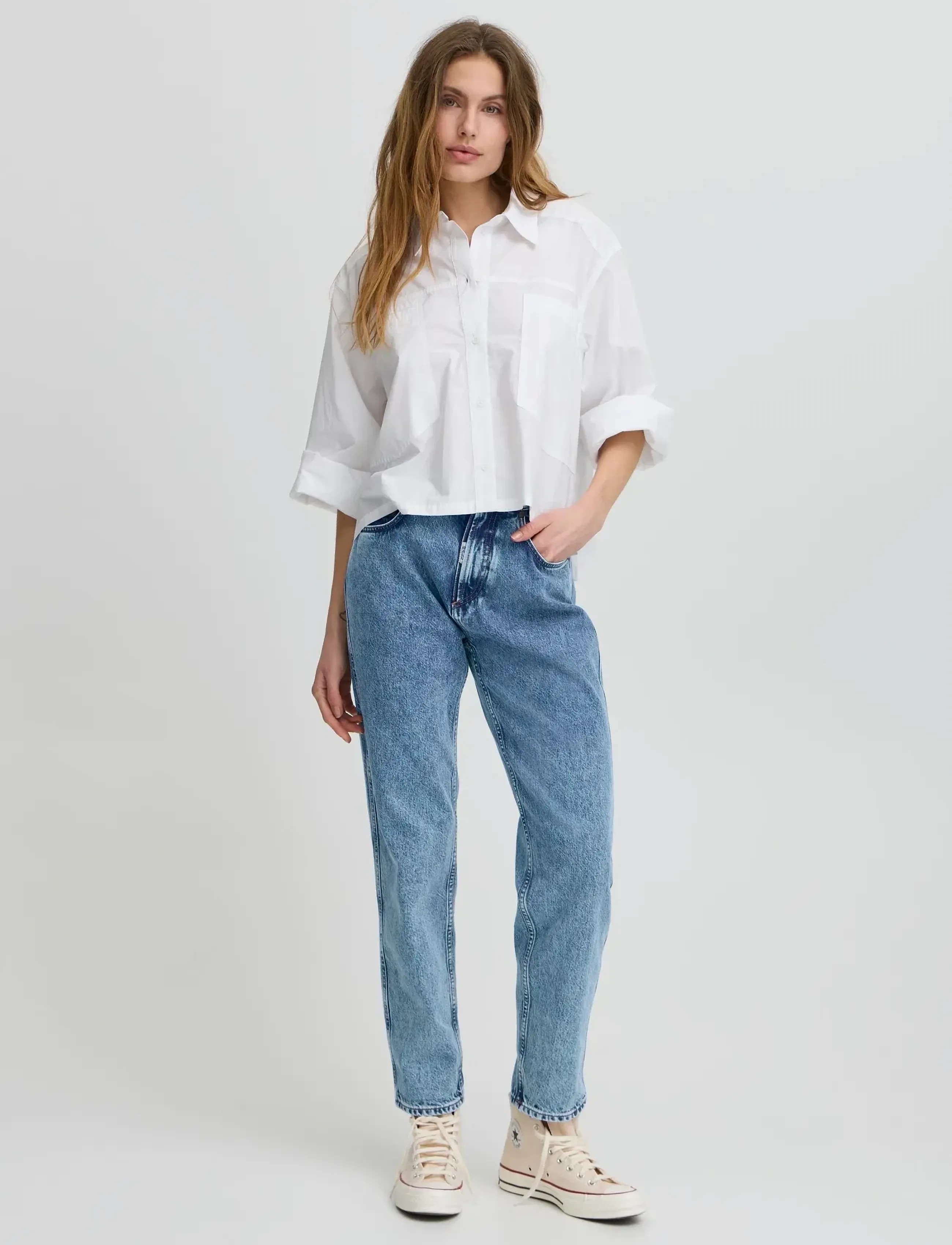 BALL Bapaolo Jeans, Kvinder, Mom Jeans, Blå, Str: 33 x 34