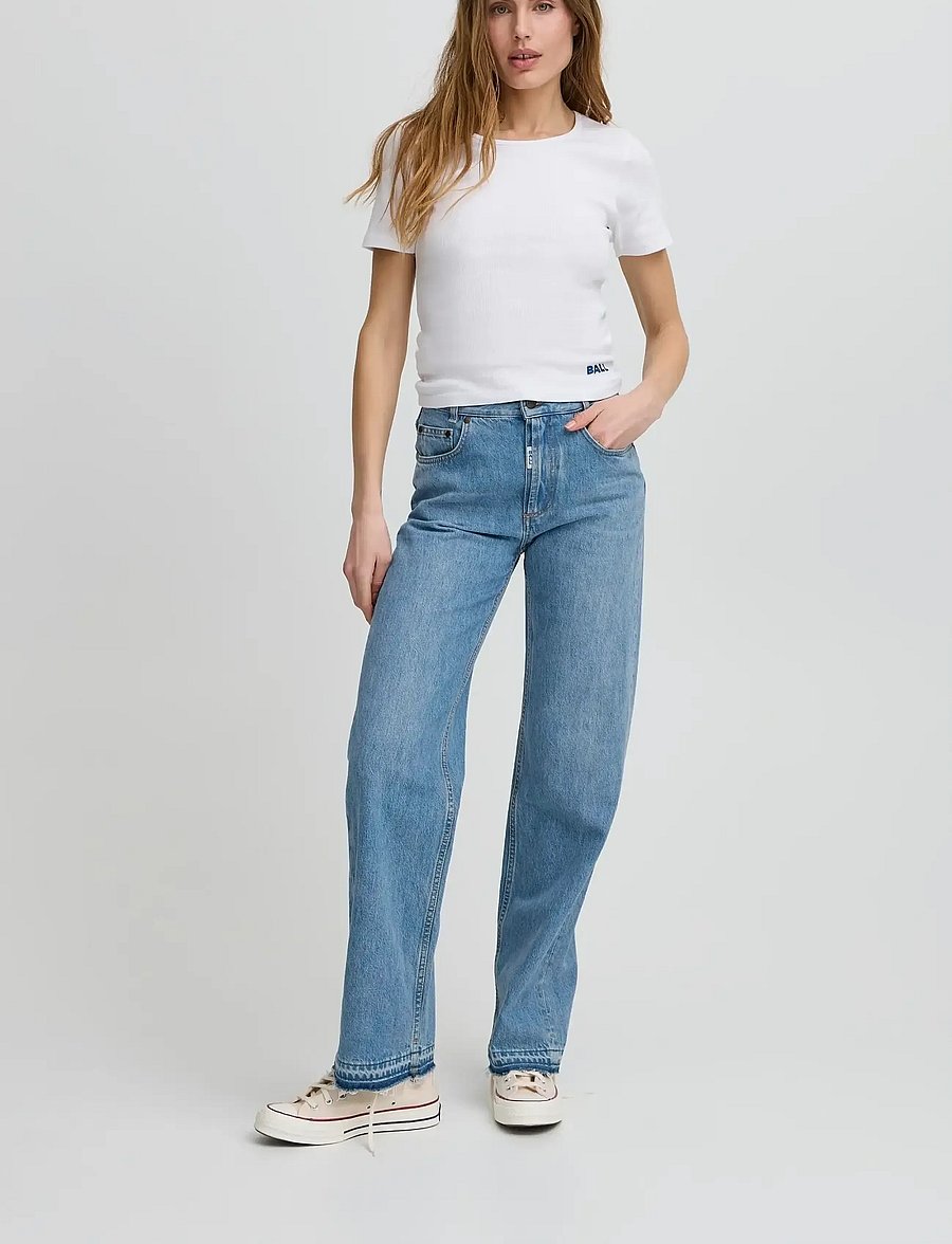 BALL - BASERENA JEANS - laia säärega teksad - stonewash - 0