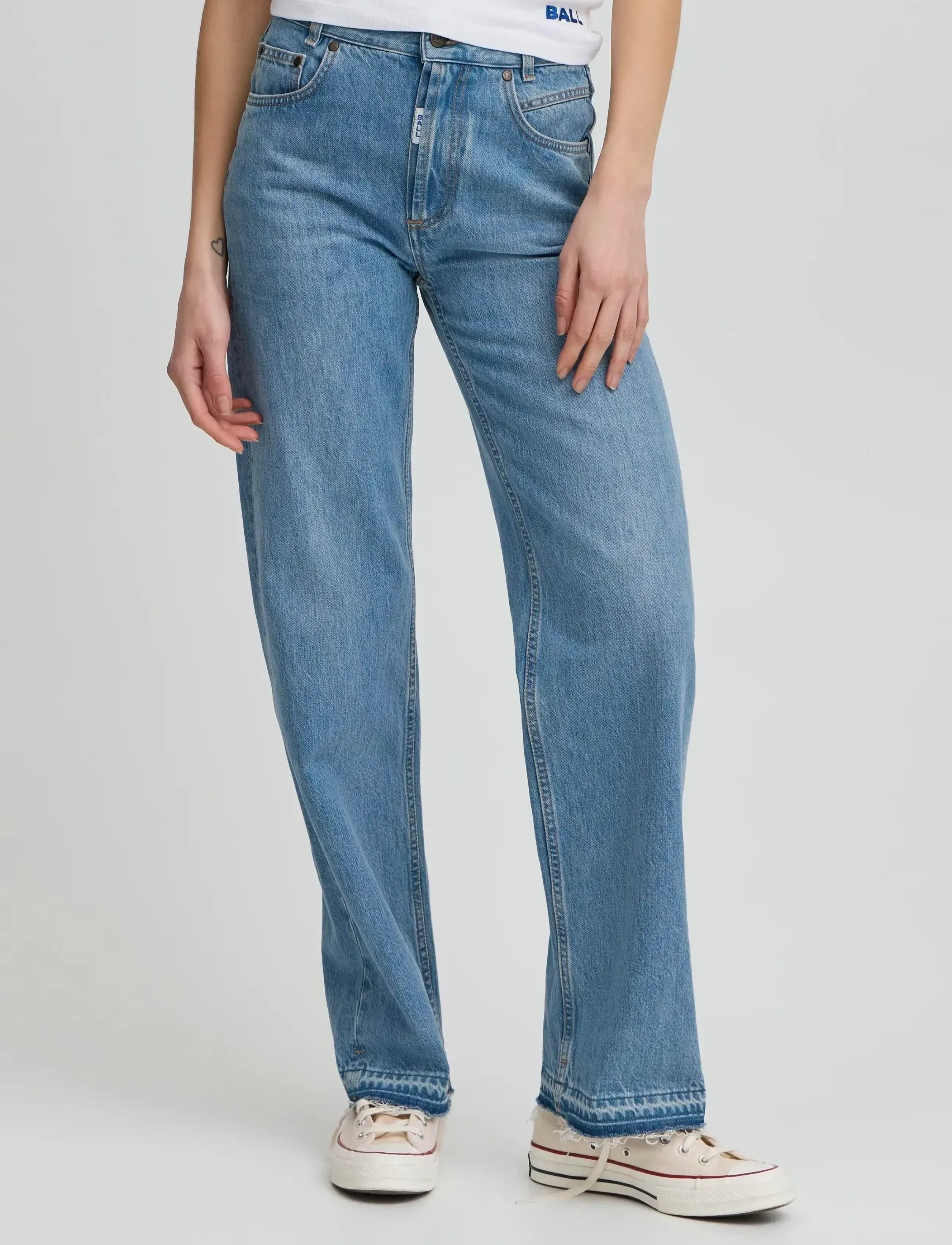 BALL - BASERENA JEANS - wide leg jeans - stonewash - 3