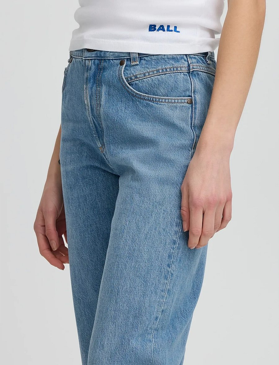BALL - BASERENA JEANS - laia säärega teksad - stonewash - 5