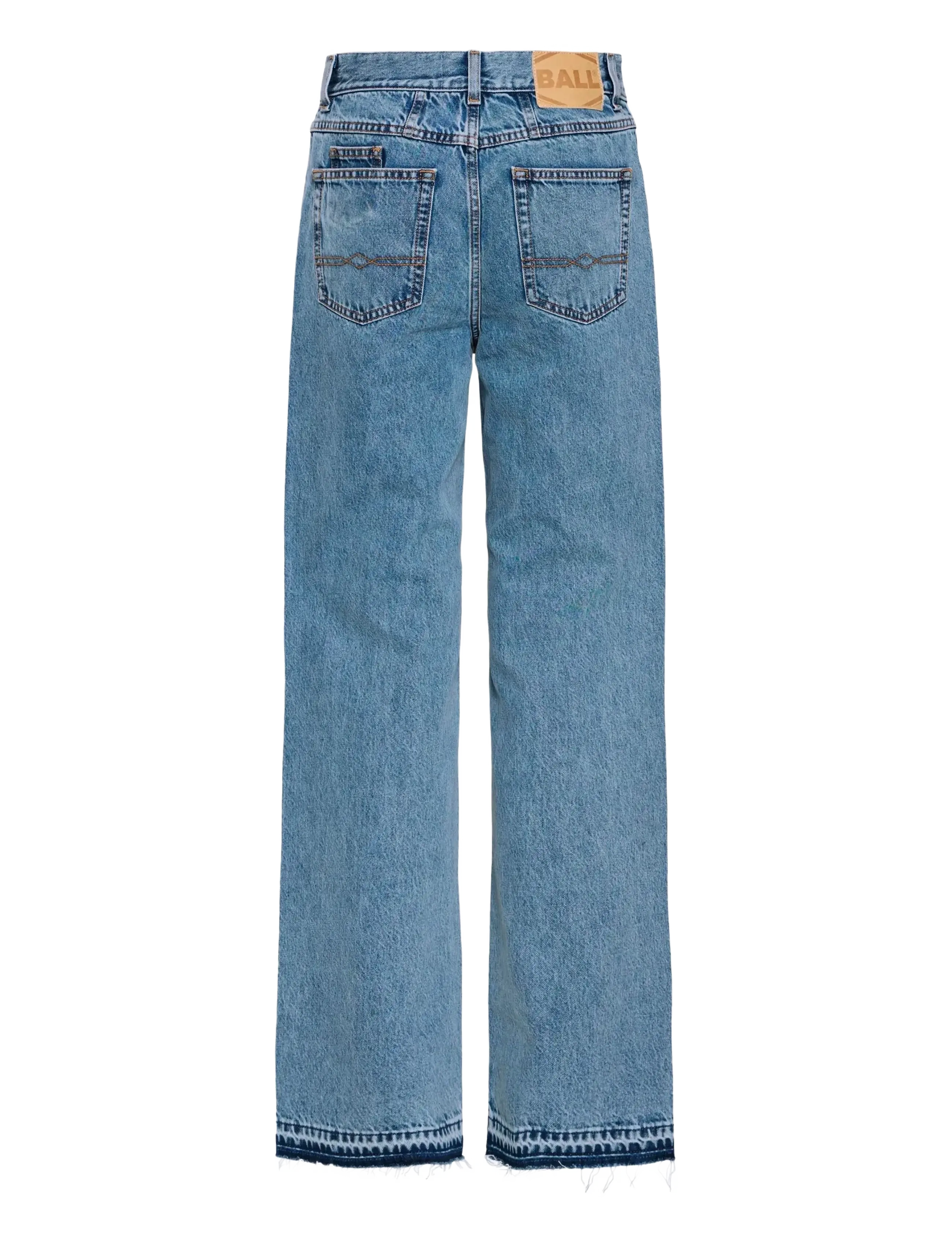 BALL - BASERENA JEANS - brede jeans - marble wash - 2
