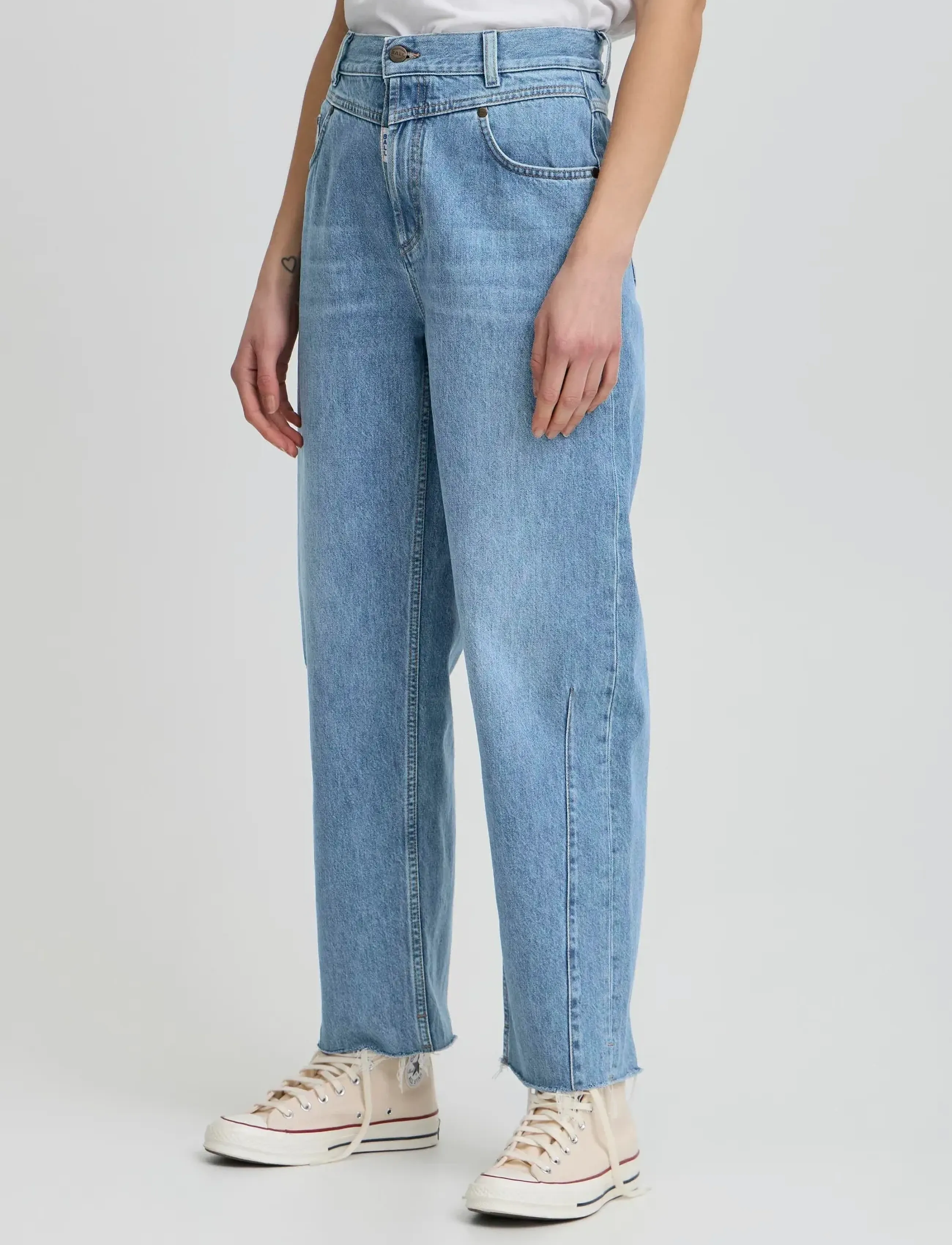 BALL - BACAMMEO JEANS - hosen mit weitem bein - stonewash - 3