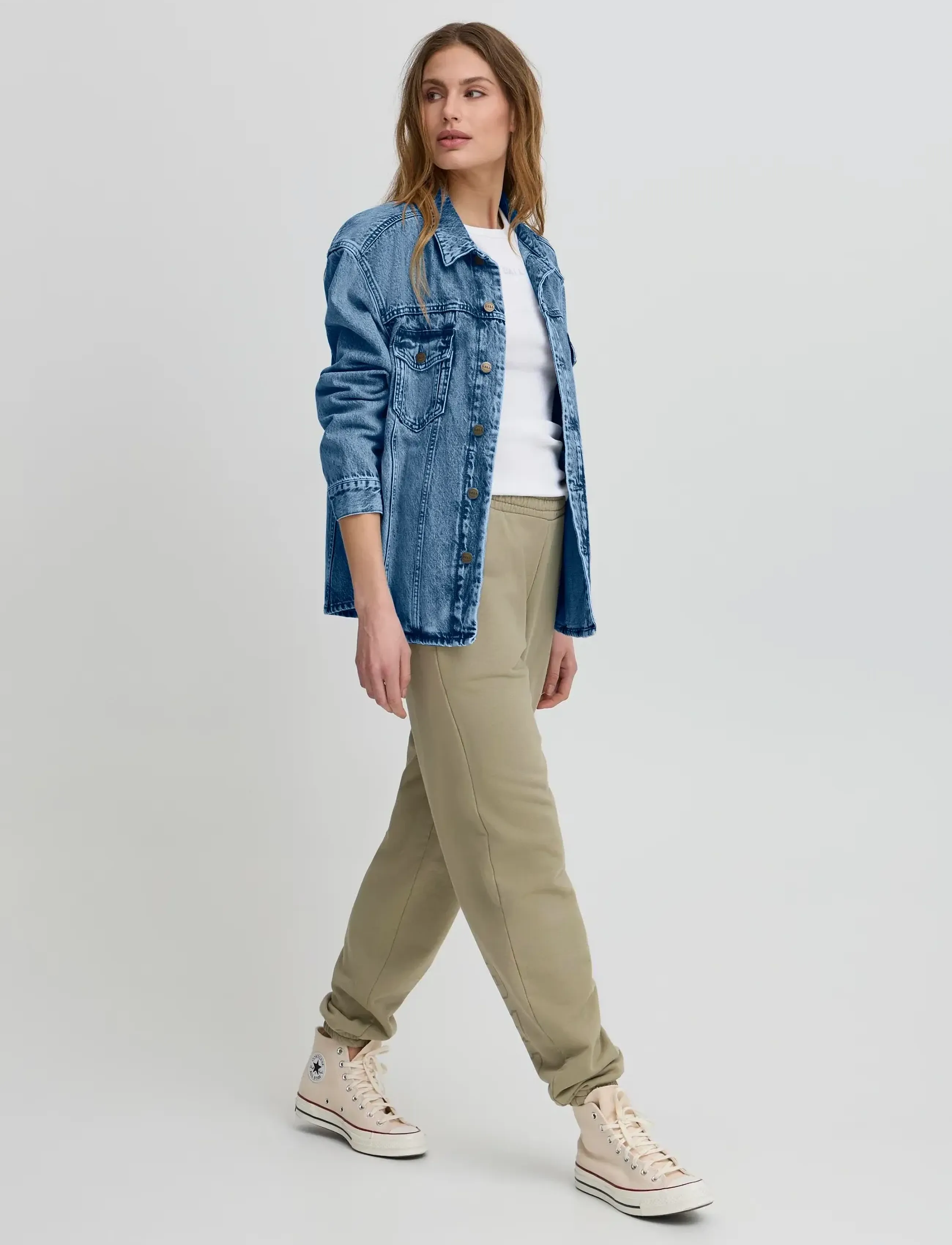 BALL Bajulietta Jeans Jacket, Kvinder, Syrevasket Cowboyjakke, Blå, Str: M/L