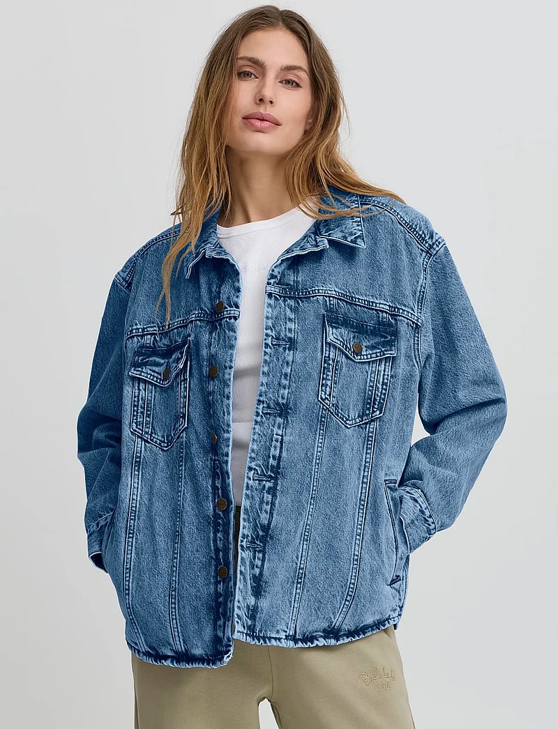 BALL - BAJULIETTA JEANS JACKET - forårsjakker - marble wash - 3