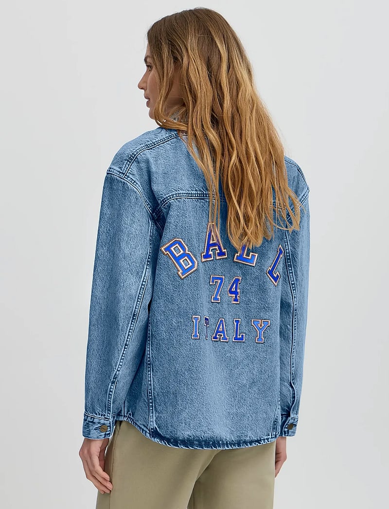 BALL - BAJULIETTA JEANS JACKET - forårsjakker - marble wash - 4