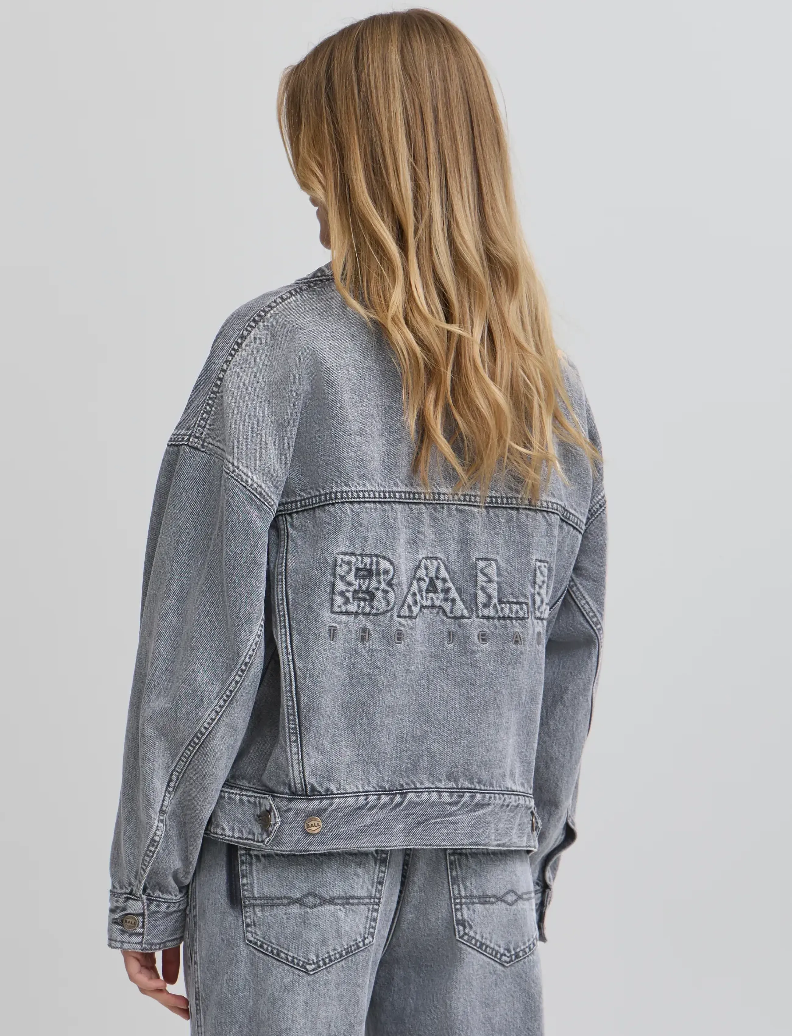 BALL - BACAMMIE DENIM JACKET - frühlingsjacken - grey denim - 4