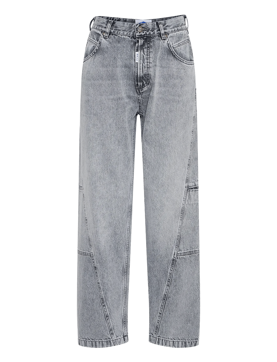 BALL - BACAMMIE CURVED JEANS - boyfriend jeans - grey denim - 1