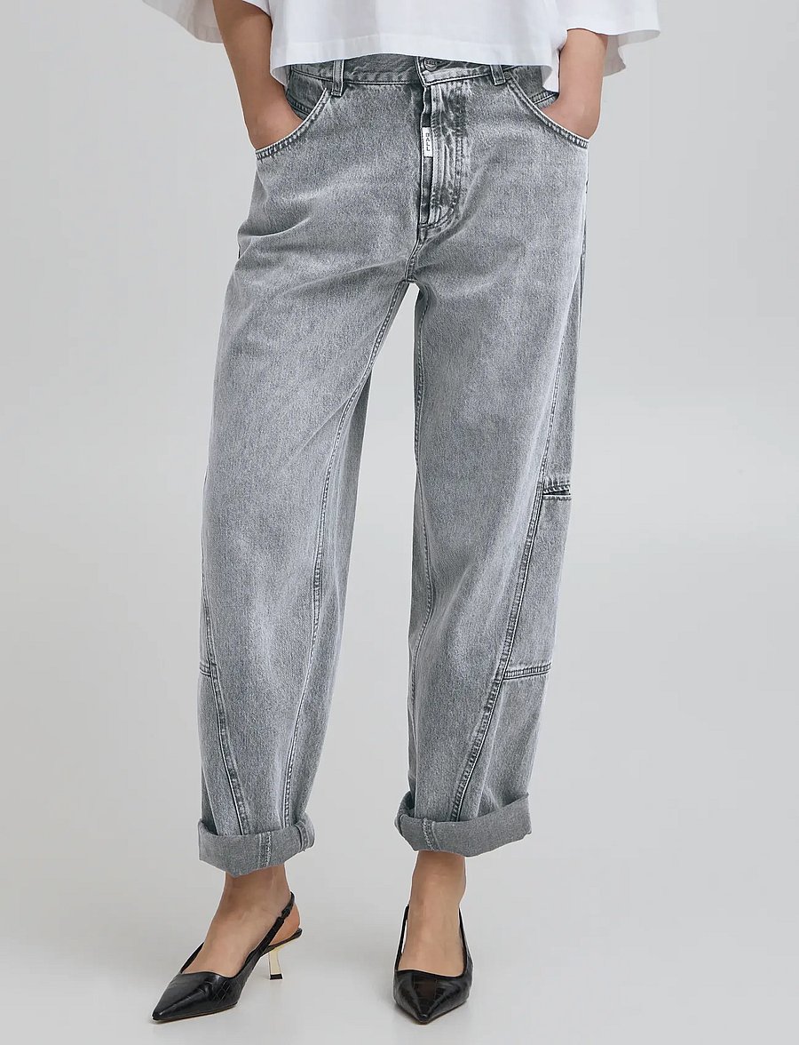 BALL - BACAMMIE CURVED JEANS - boyfriend jeans - grey denim - 3