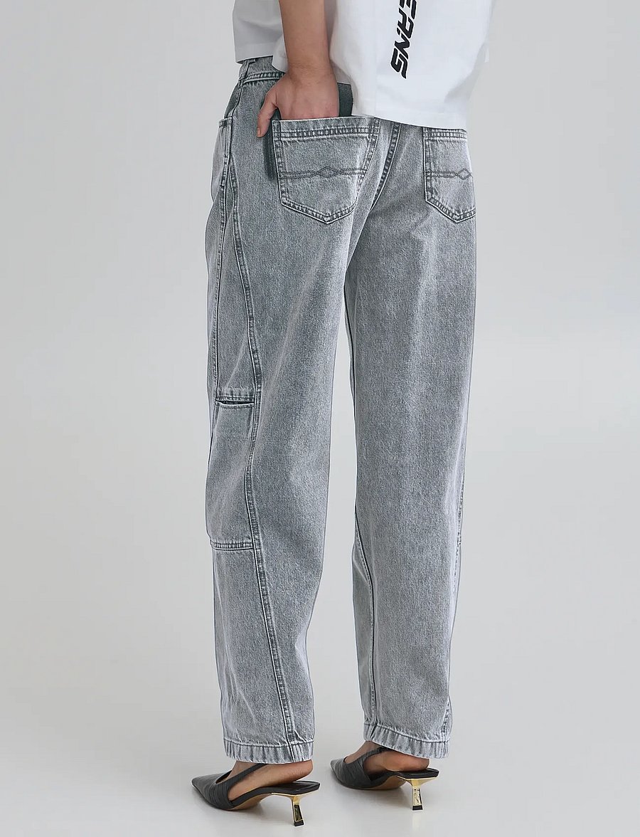 BALL - BACAMMIE CURVED JEANS - boyfriend jeans - grey denim - 4