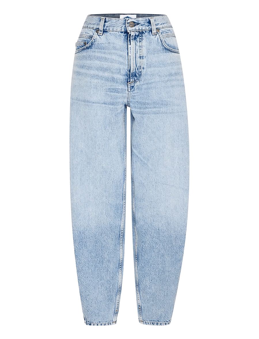 BALL - BACAVI CURVED JEANS - barrel jeans - light blue denim - 1