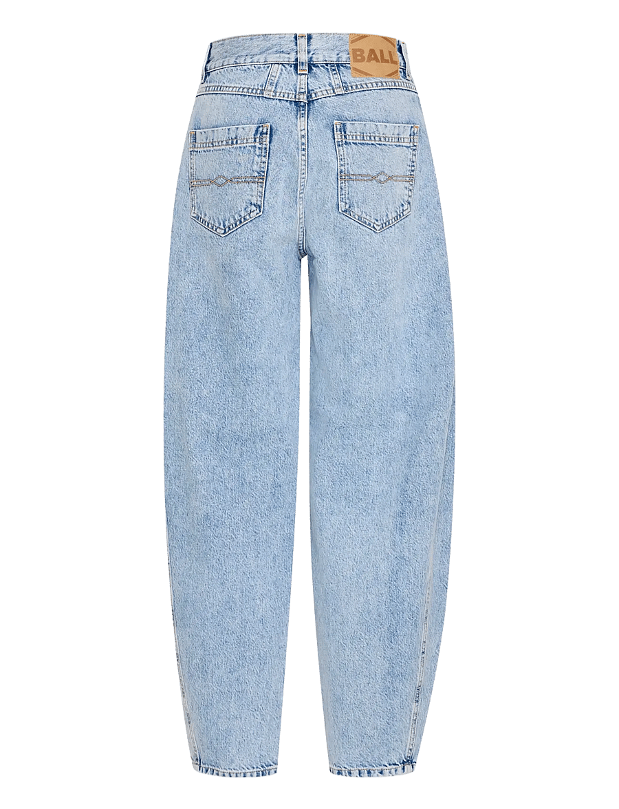 BALL - BACAVI CURVED JEANS - barrel jeans - light blue denim - 2