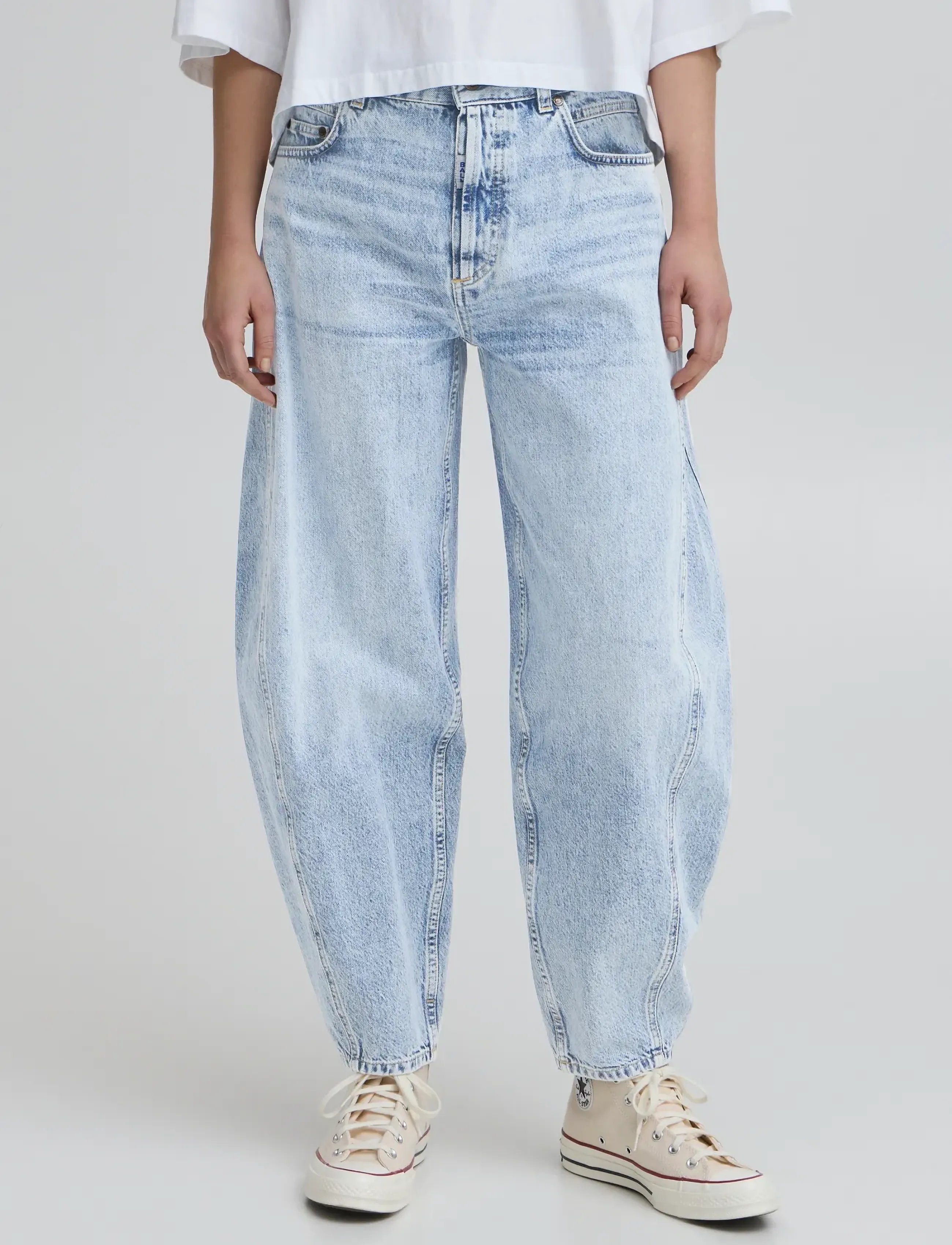 BALL - BACAVI CURVED JEANS - jeans - light blue denim - 3