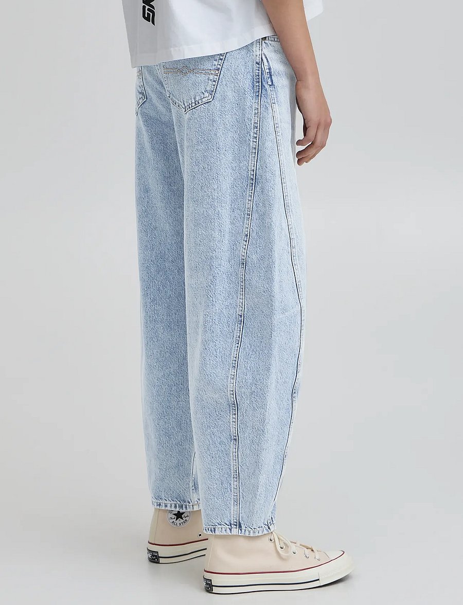 BALL - BACAVI CURVED JEANS - barrel jeans - light blue denim - 4
