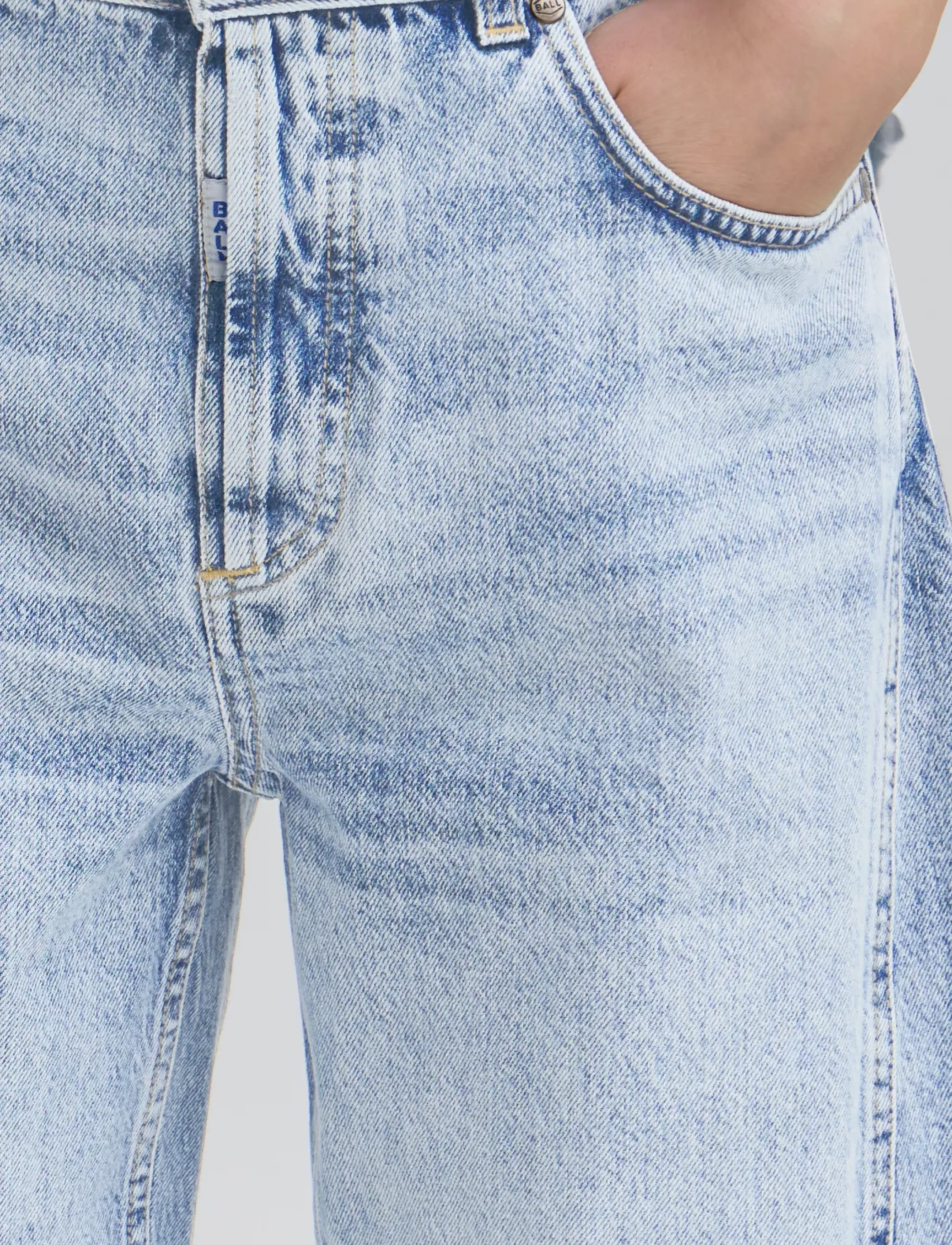 BALL - BACAVI CURVED JEANS - jeans - light blue denim - 5