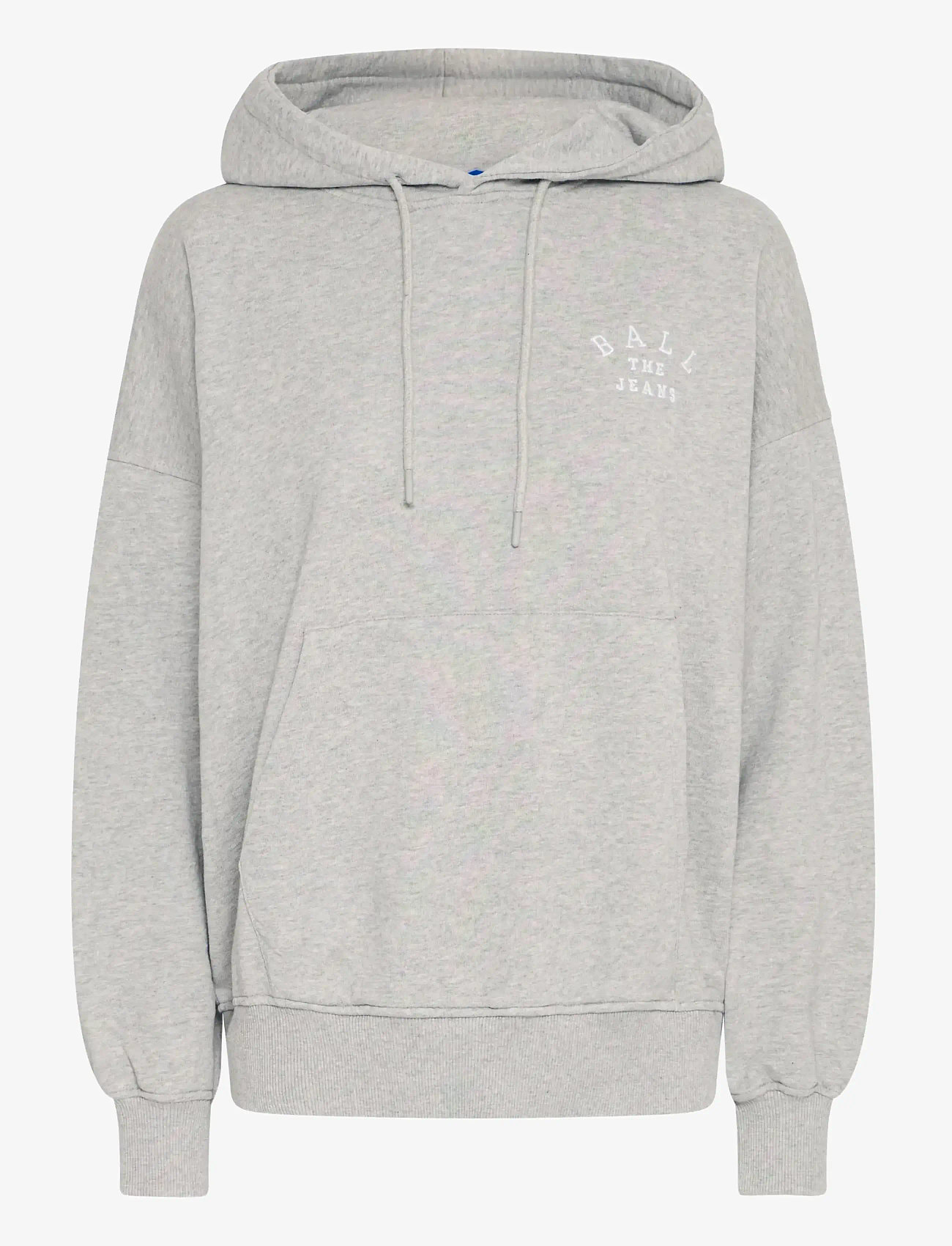BALL - BASAVONA HOODIE - hættetrøjer - medium grey melange - 1
