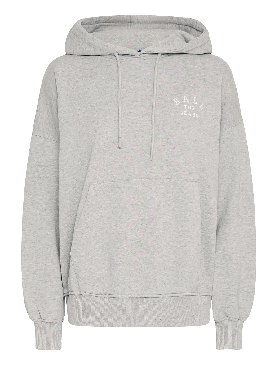 BALL - BASAVONA HOODIE - hoodies - medium grey melange - 1