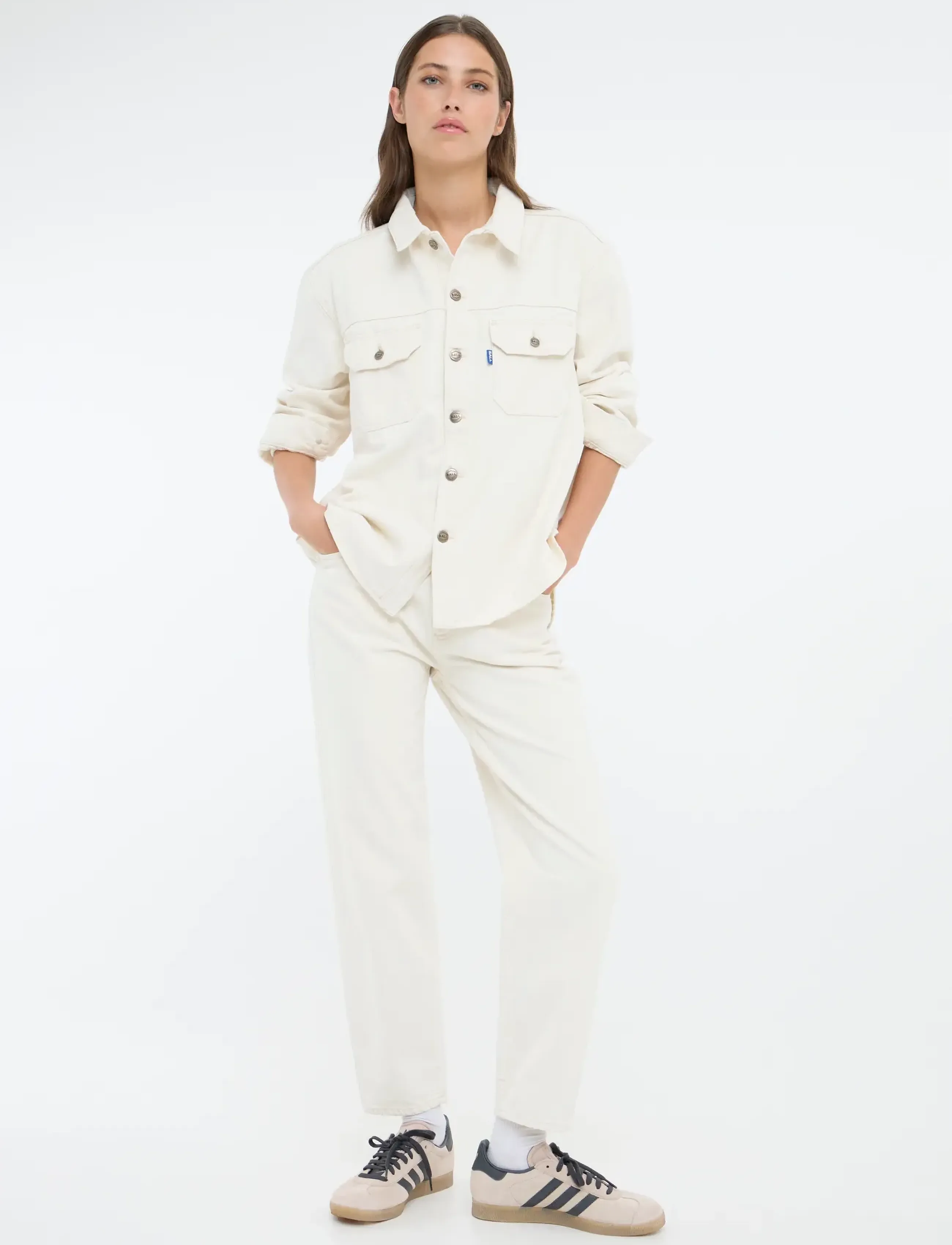 BALL Balucia Oz Denim Shirt, XL, Cream, Skjorter > Denim-Skjorter, Dame