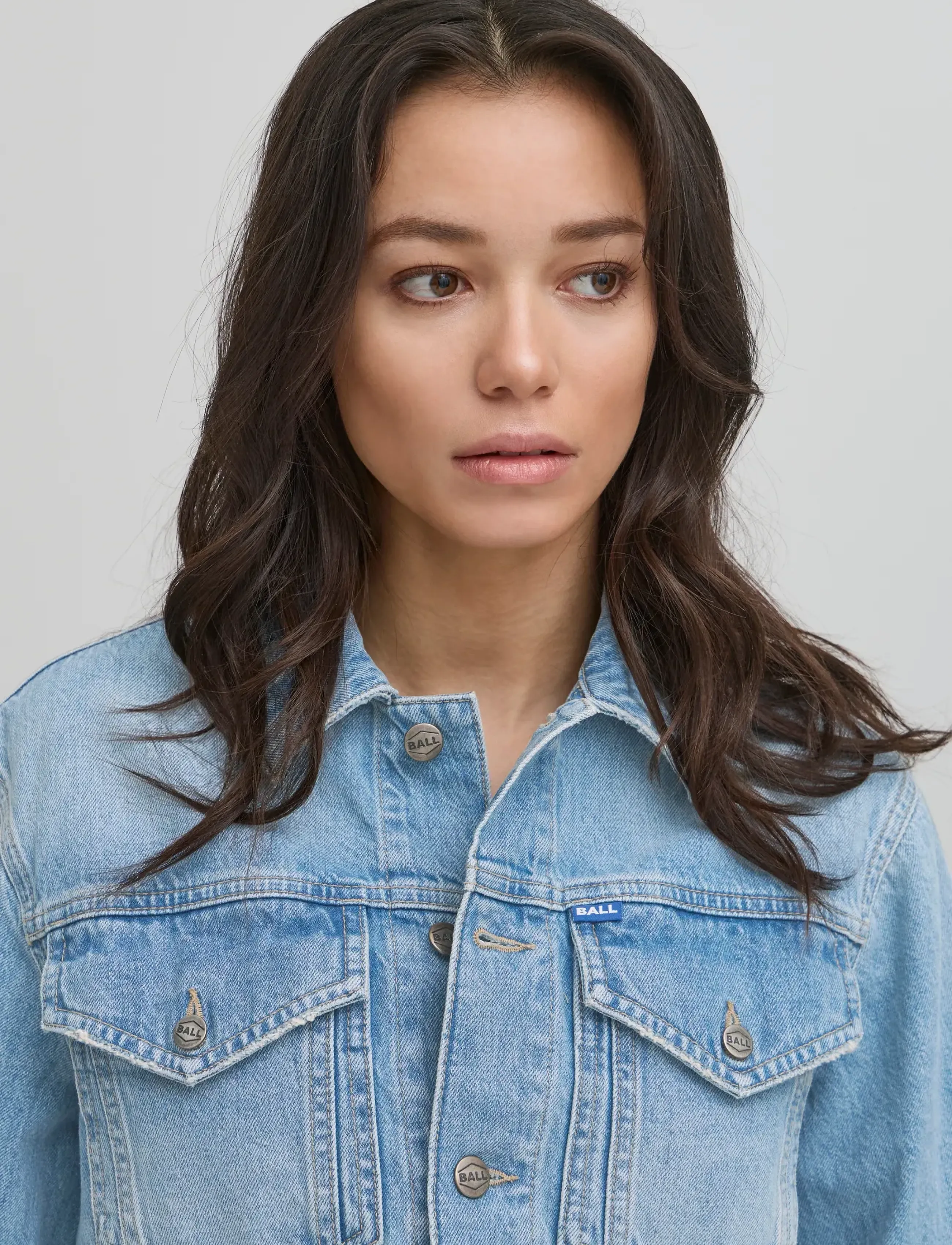 BALL - BASERAFINA SHORT JACKET - frühlingsjacken - light blue denim - 5