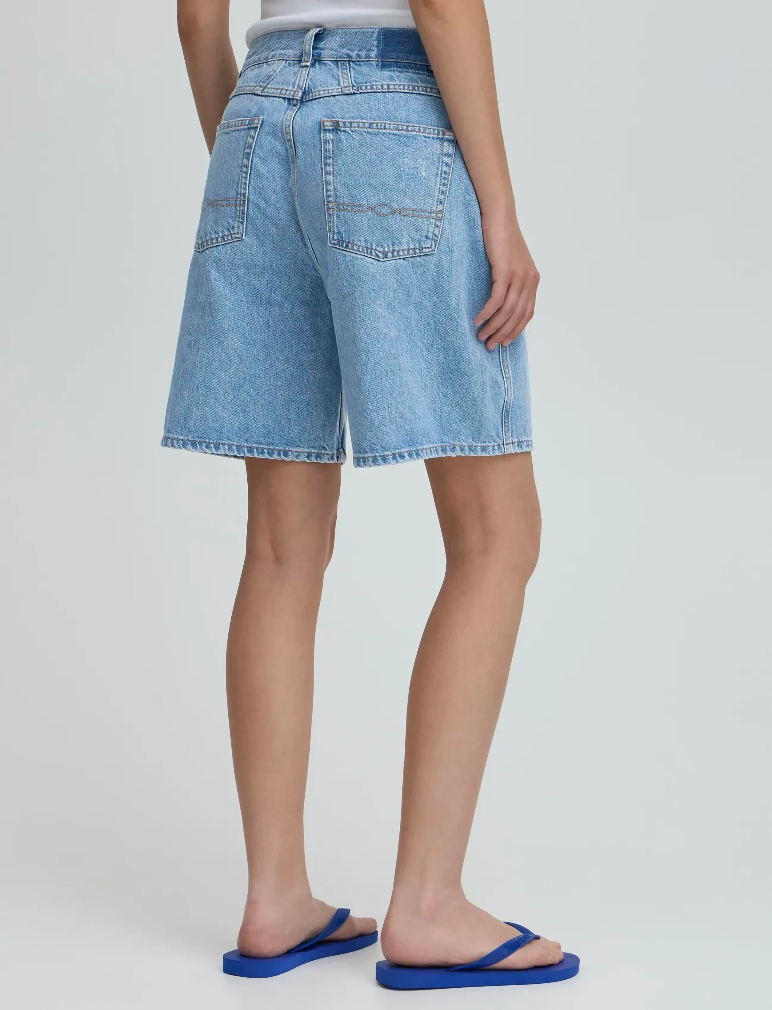 BALL - BASERRE DENIM SHORTS - farkkushortsit - light blue denim - 5