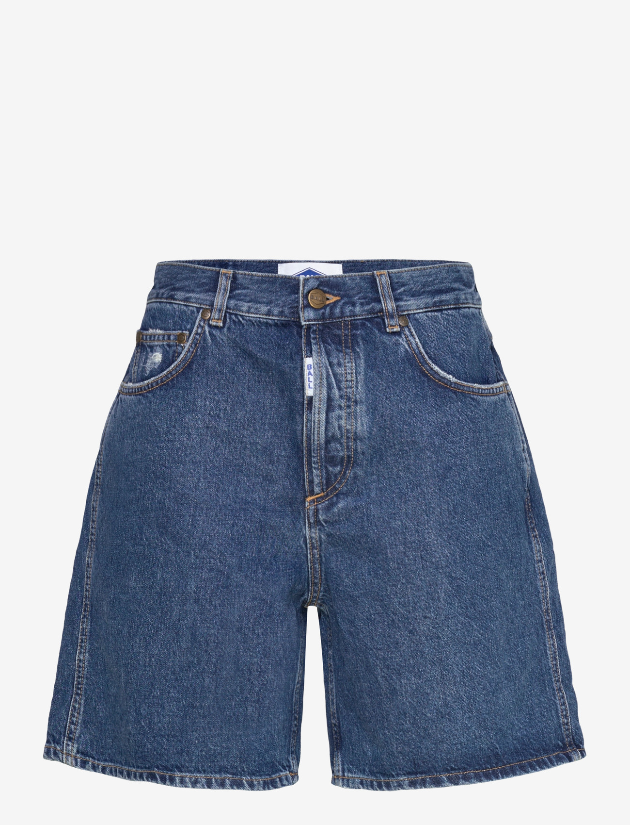 BALL - BASERRE DENIM SHORTS - jorts - meduim blue wash - 1