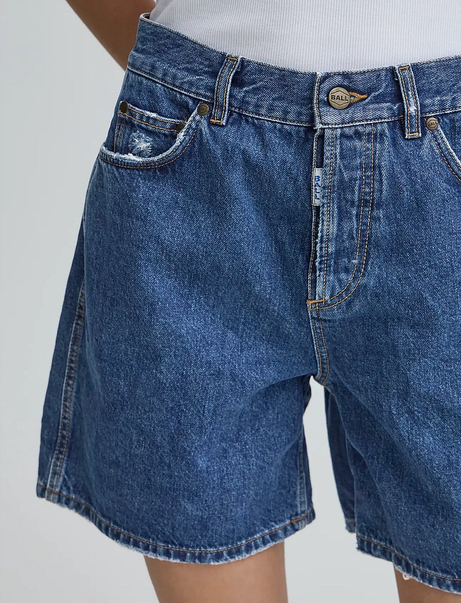 BALL - BASERRE DENIM SHORTS - jeansshorts - meduim blue wash - 5