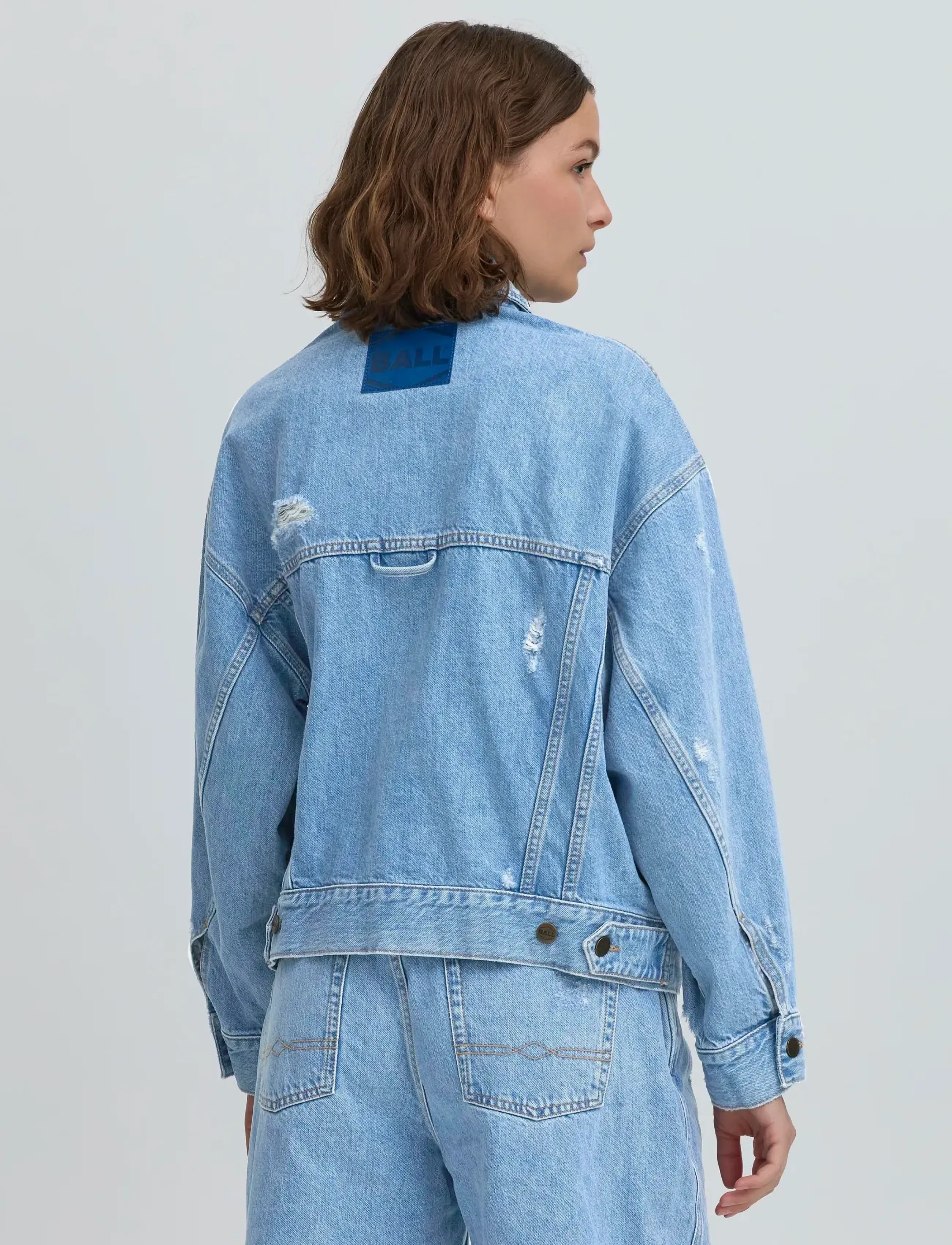 BALL - BASERRE CLASSIC DENIM JACKET - Üleriided - light blue denim - 4