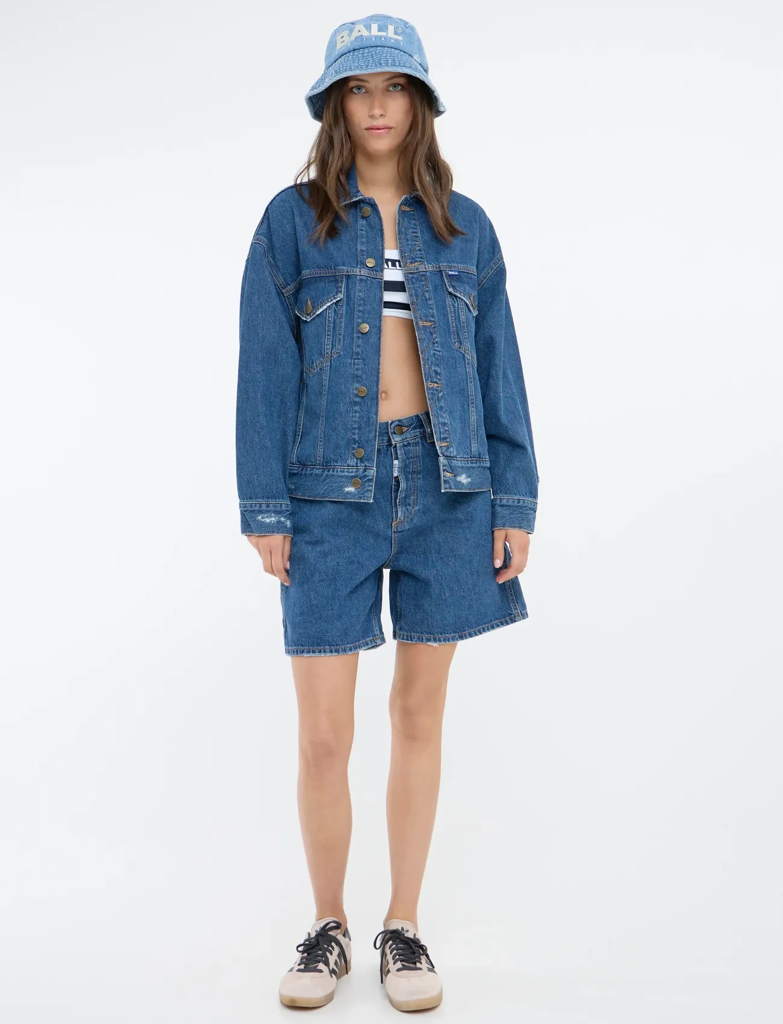 BALL Baserre Classic Denim Jacket, XS, Jackets, Blau - Denim, Frauen