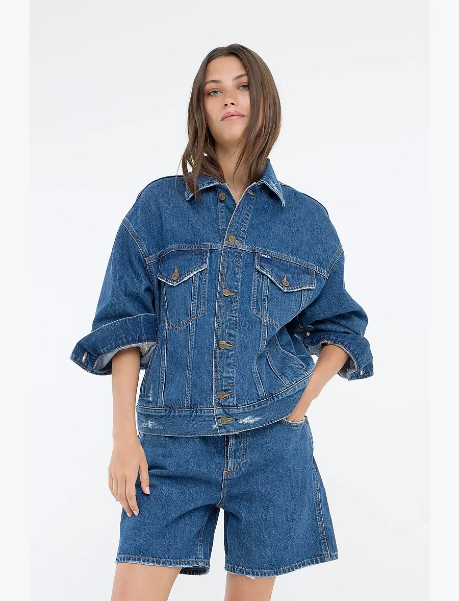 BALL - BASERRE CLASSIC DENIM JACKET - frühlingsjacken - meduim blue wash - 3