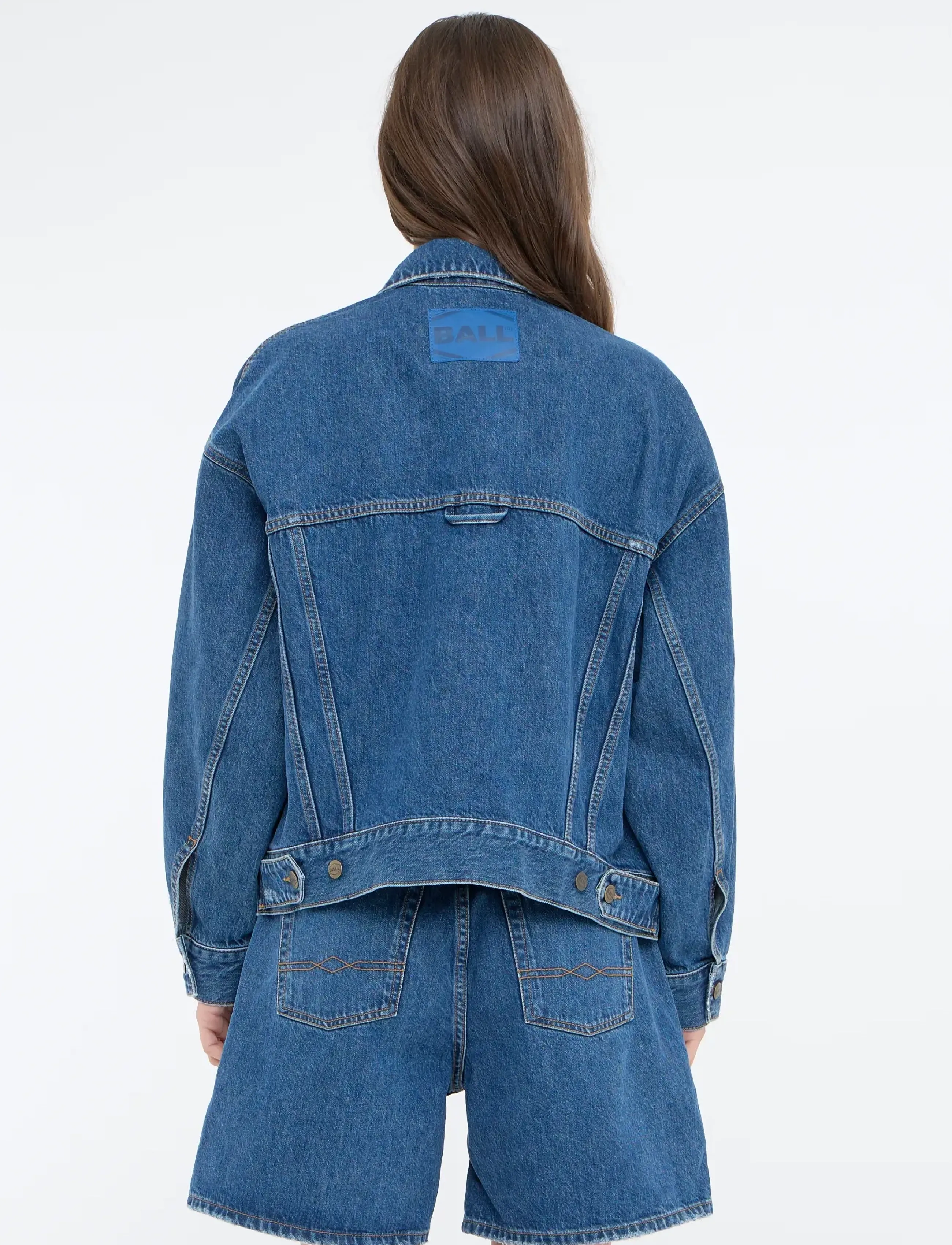 BALL - BASERRE CLASSIC DENIM JACKET - forårsjakker - meduim blue wash - 5