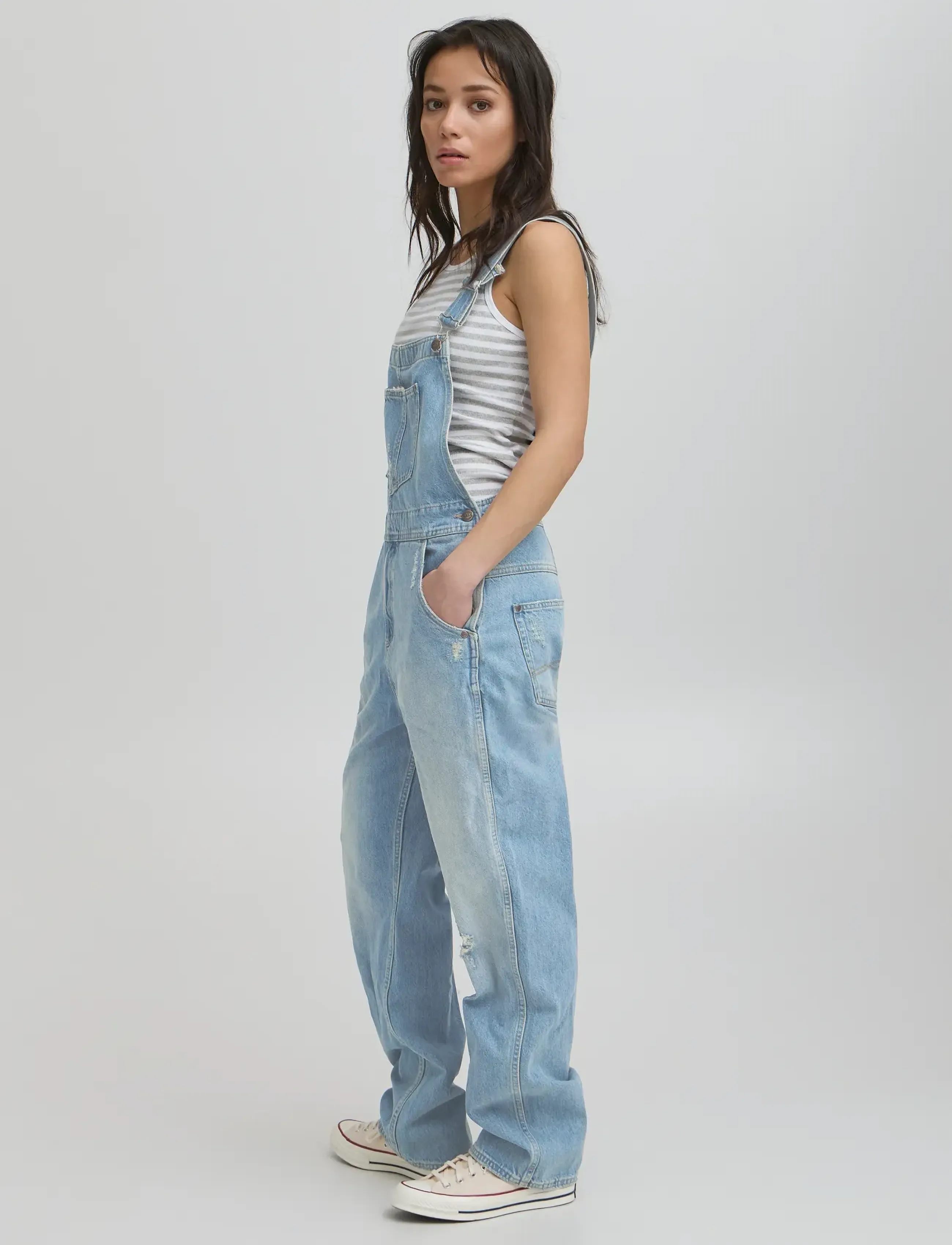 BALL - BASERAFINA OVERALLS - pükskostüümid - light blue denim tint - 3