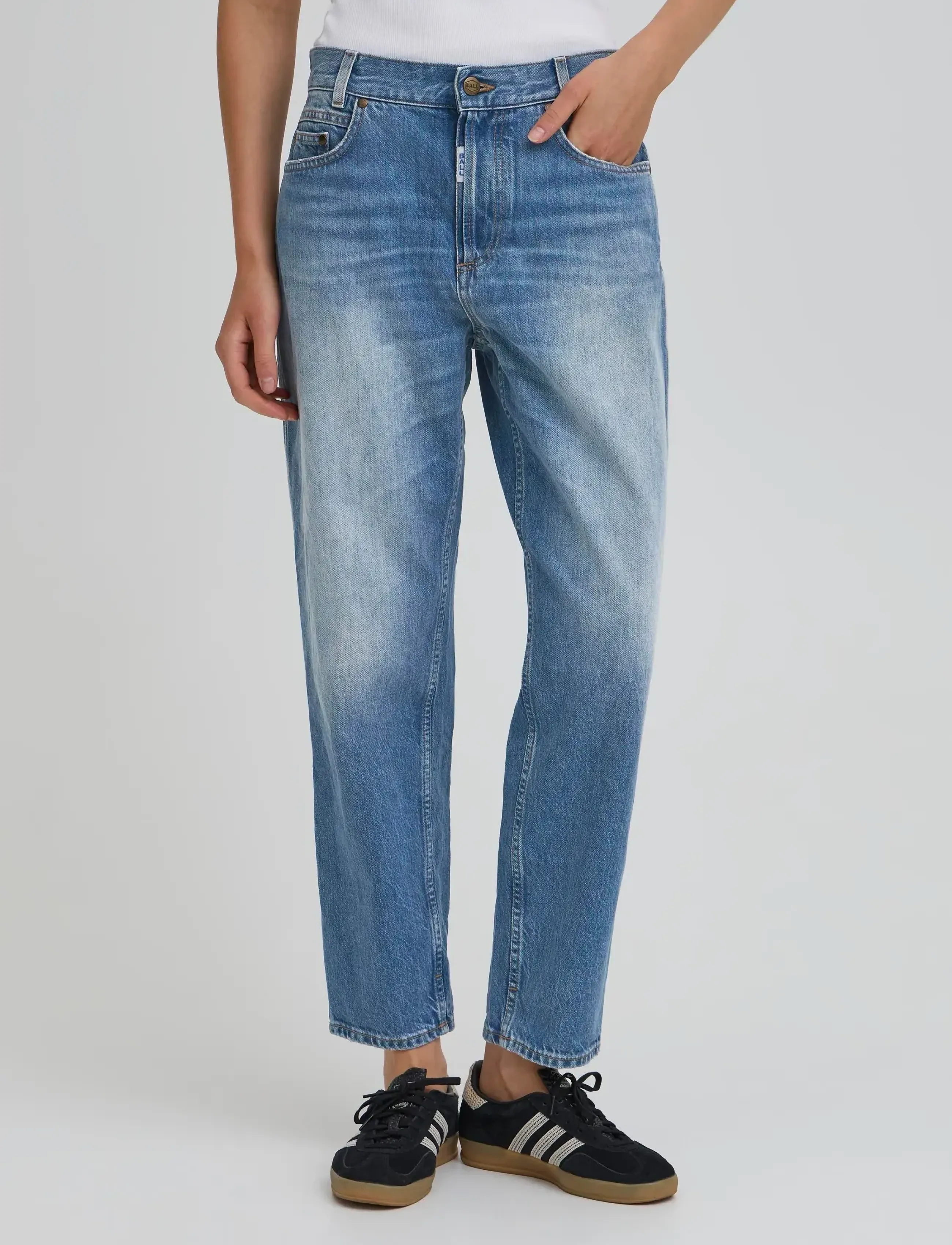 BALL - BAPAOLO JEANS - tapered jeans - meduim blue wash - 3