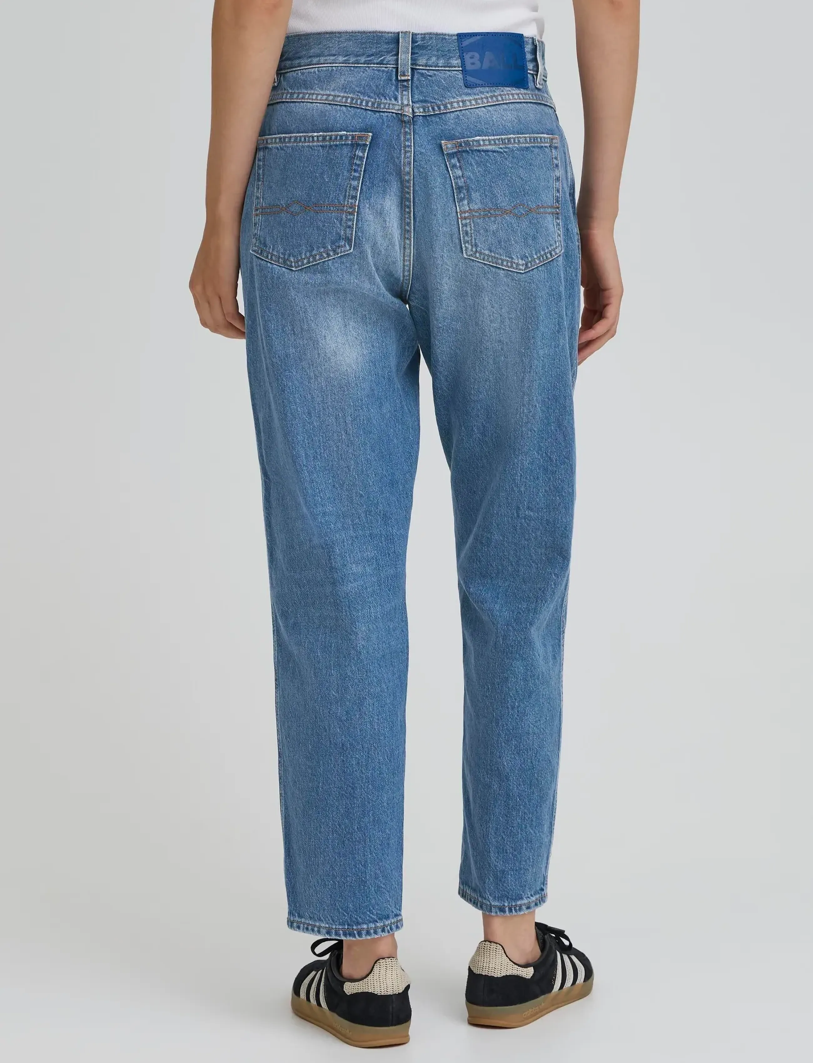 BALL - BAPAOLO JEANS - tapered jeans - meduim blue wash - 5
