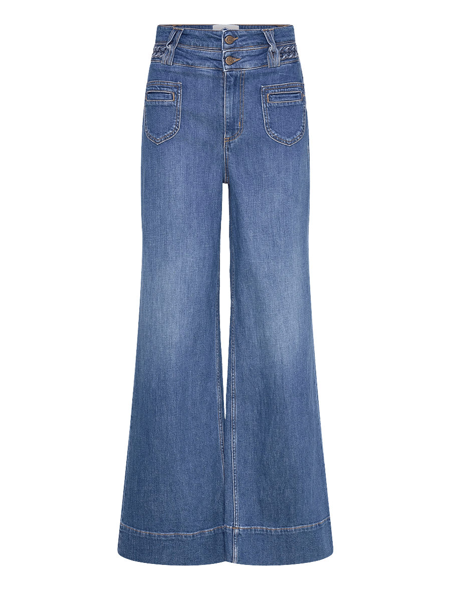 BALL - BAALDO JEANS - hosen mit weitem bein - light blue denim - 1