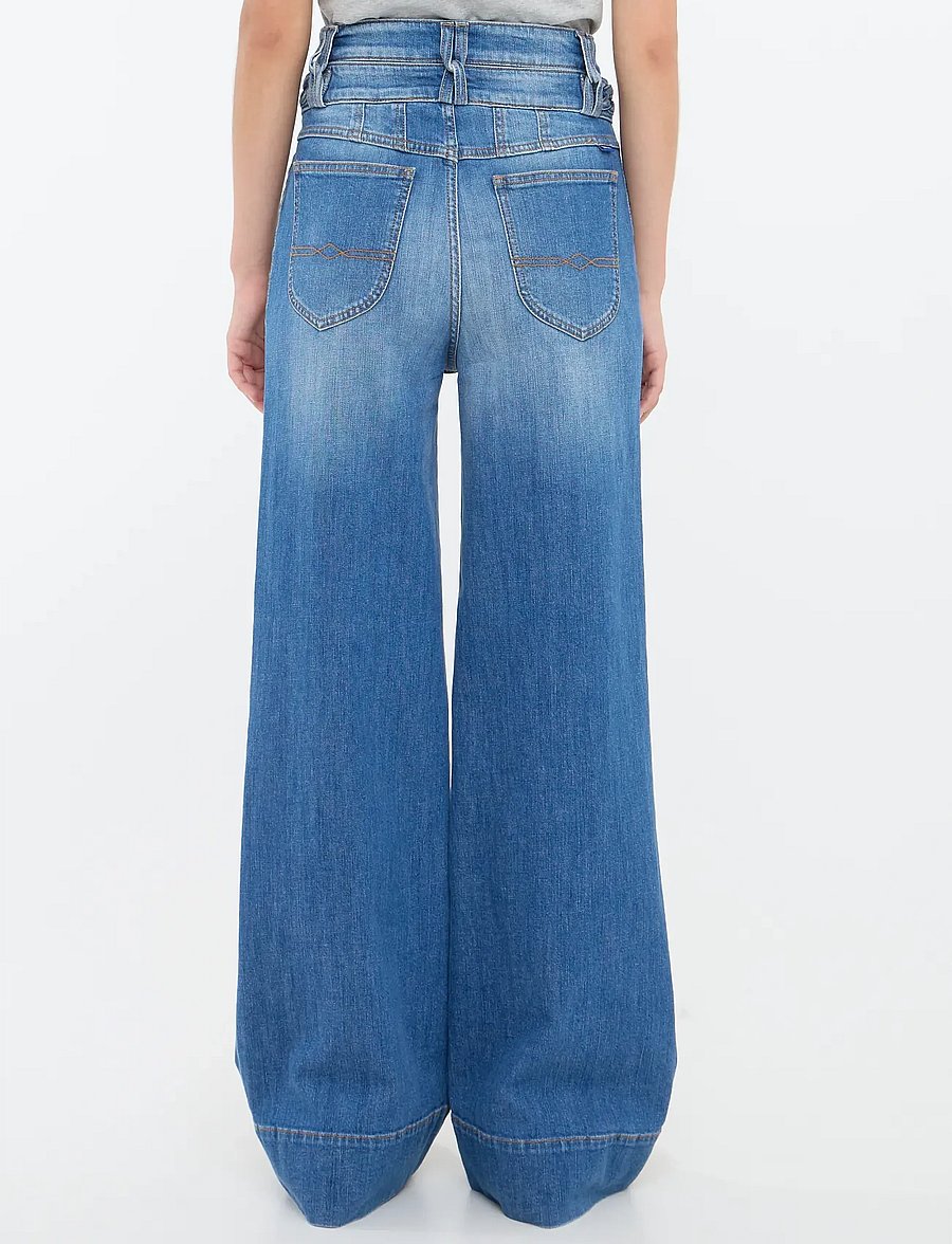 BALL - BAALDO JEANS - hosen mit weitem bein - light blue denim - 5