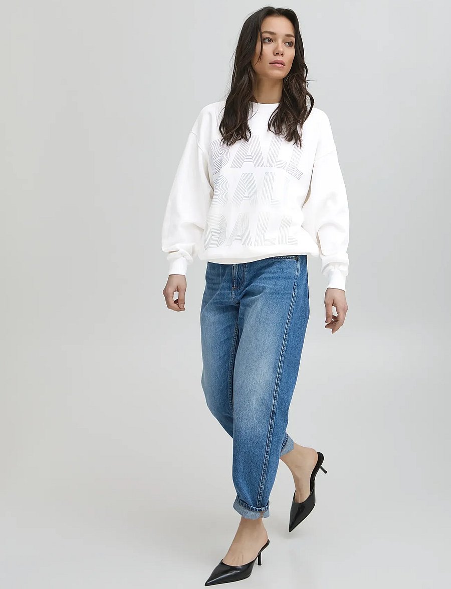 BALL - BABALDO SWEATSHIRT - kasdienis stilius - blanc de blanc - 0