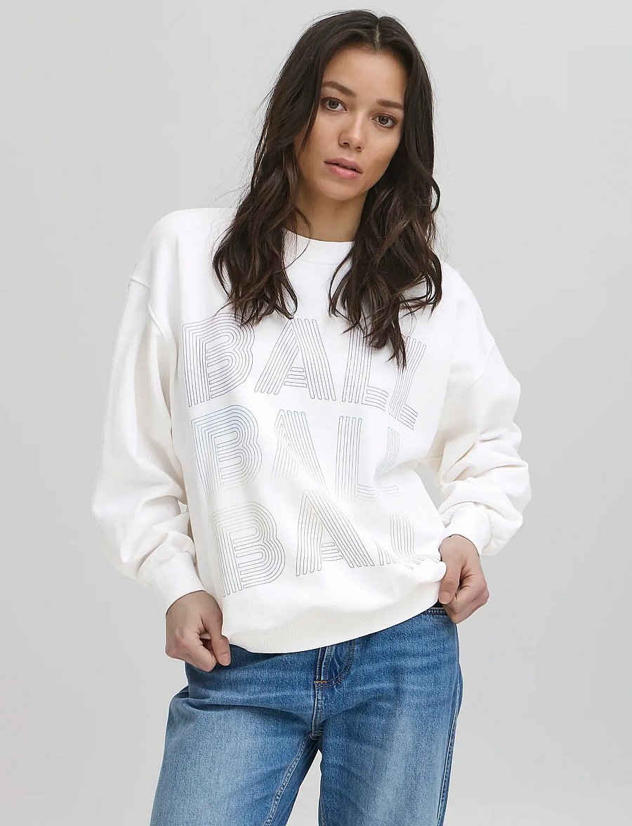 BALL - BABALDO SWEATSHIRT - kasdienis stilius - blanc de blanc - 3