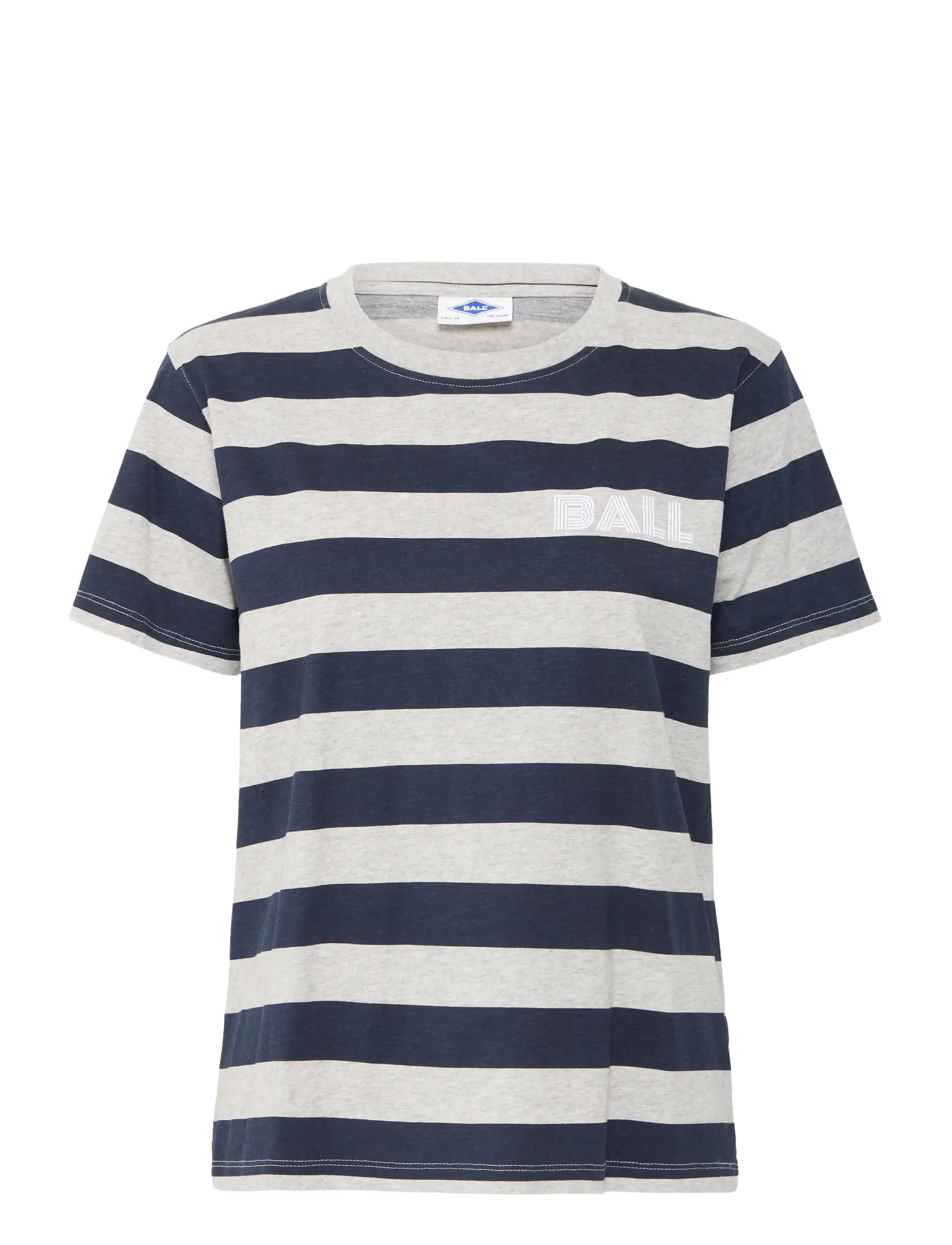 Ball BAADELE BLOCKSTRIPED TEE - Campaign - SKY CAPTAIN / navy